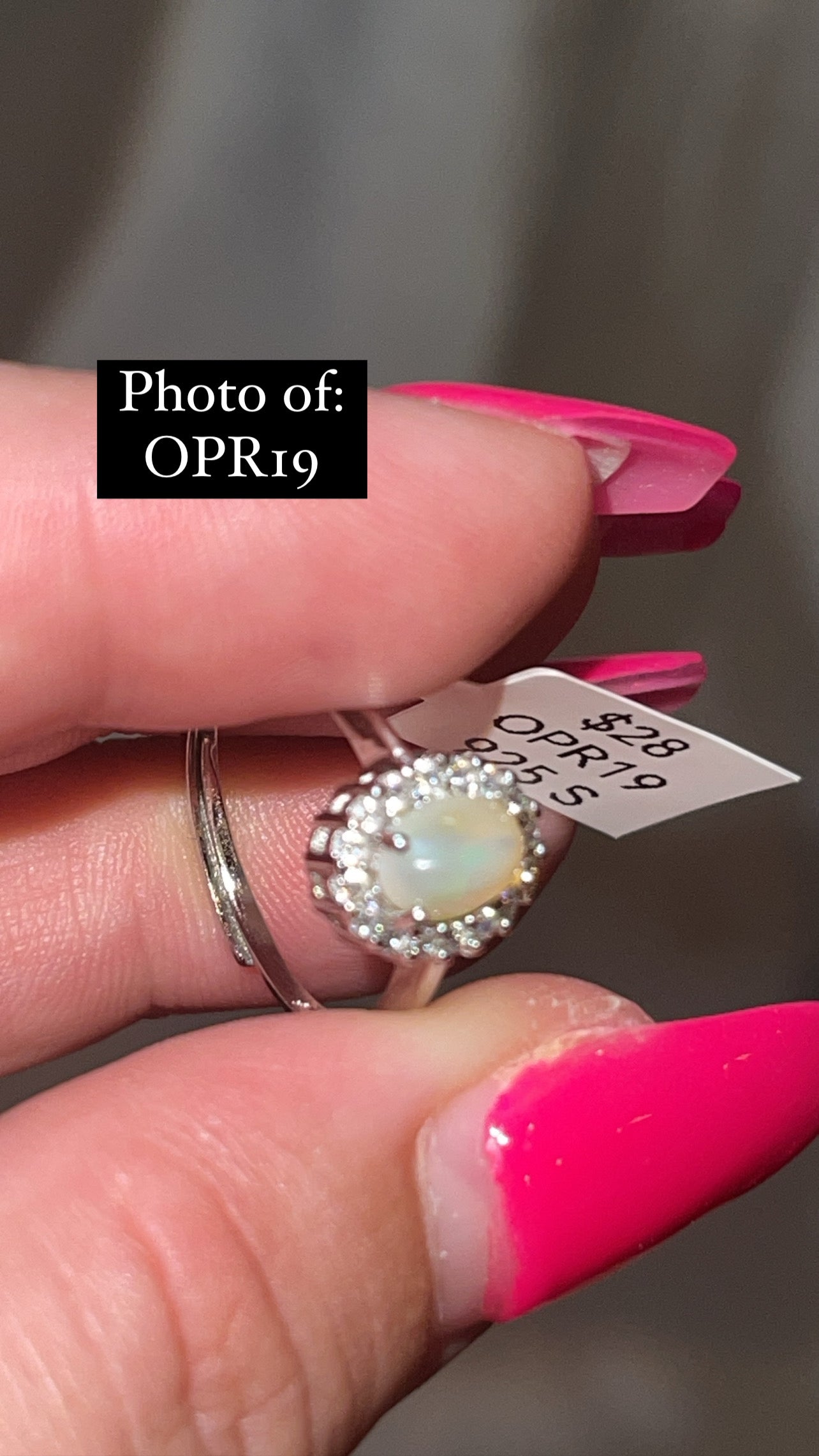 Ethiopian Welo Opal 925 Sterling Silver Adjustable Ring (Choose Your Own)