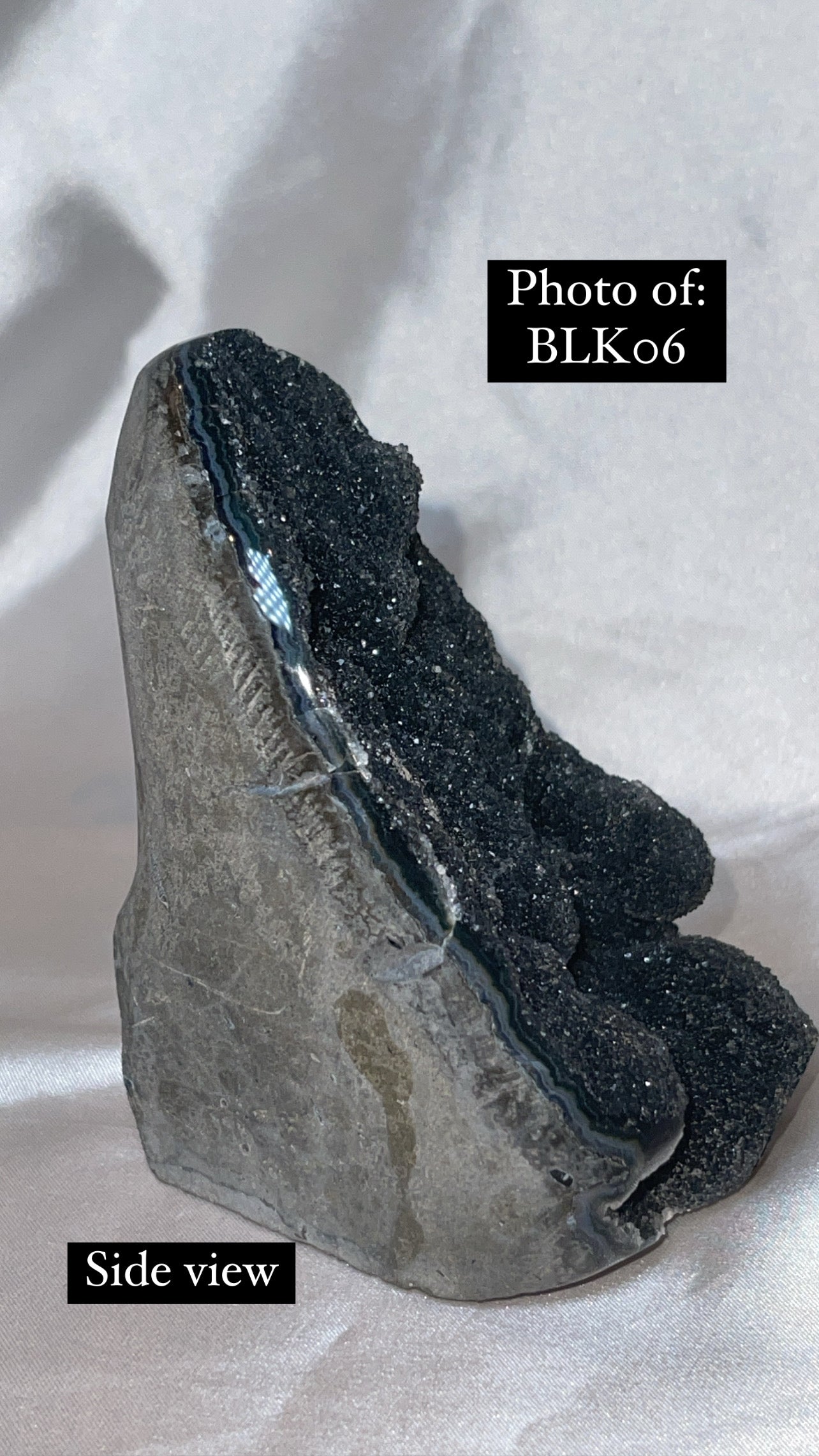 Black Amethyst Cut Base