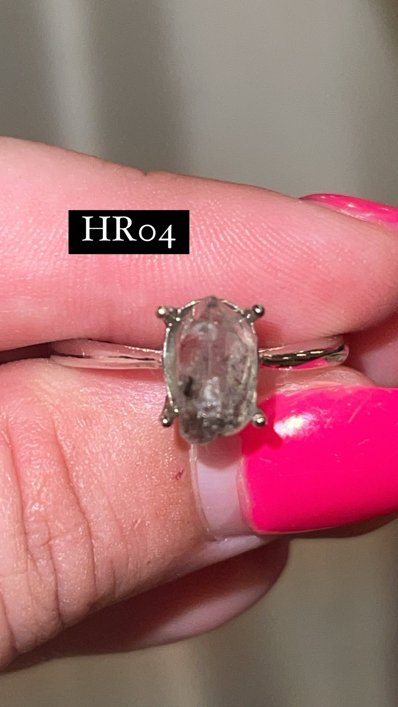 Herkimer Diamond Adjustable Ring (Choose Your Own)