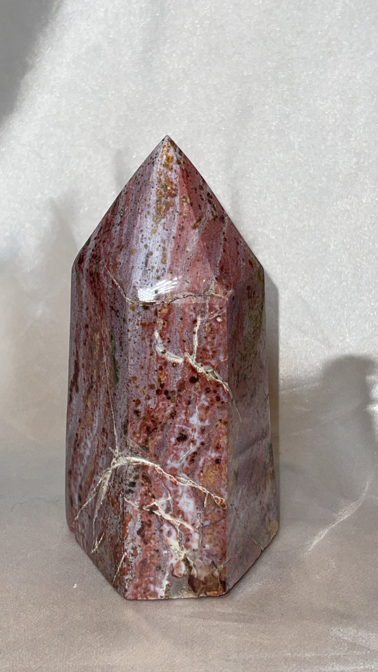 Pink Ocean Jasper AAA XL Tower