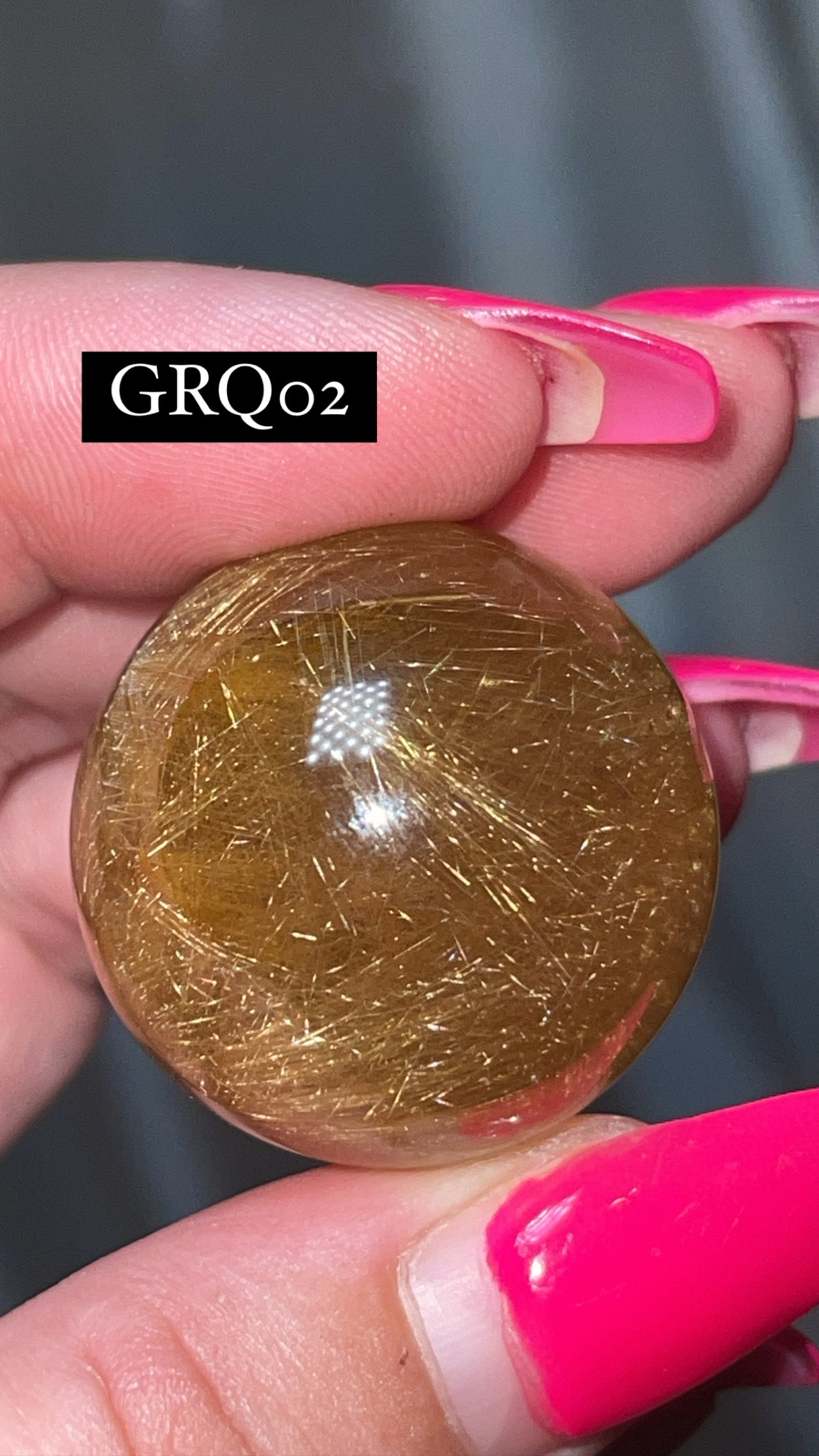 Gold Rutile Quartz AAA Sphere