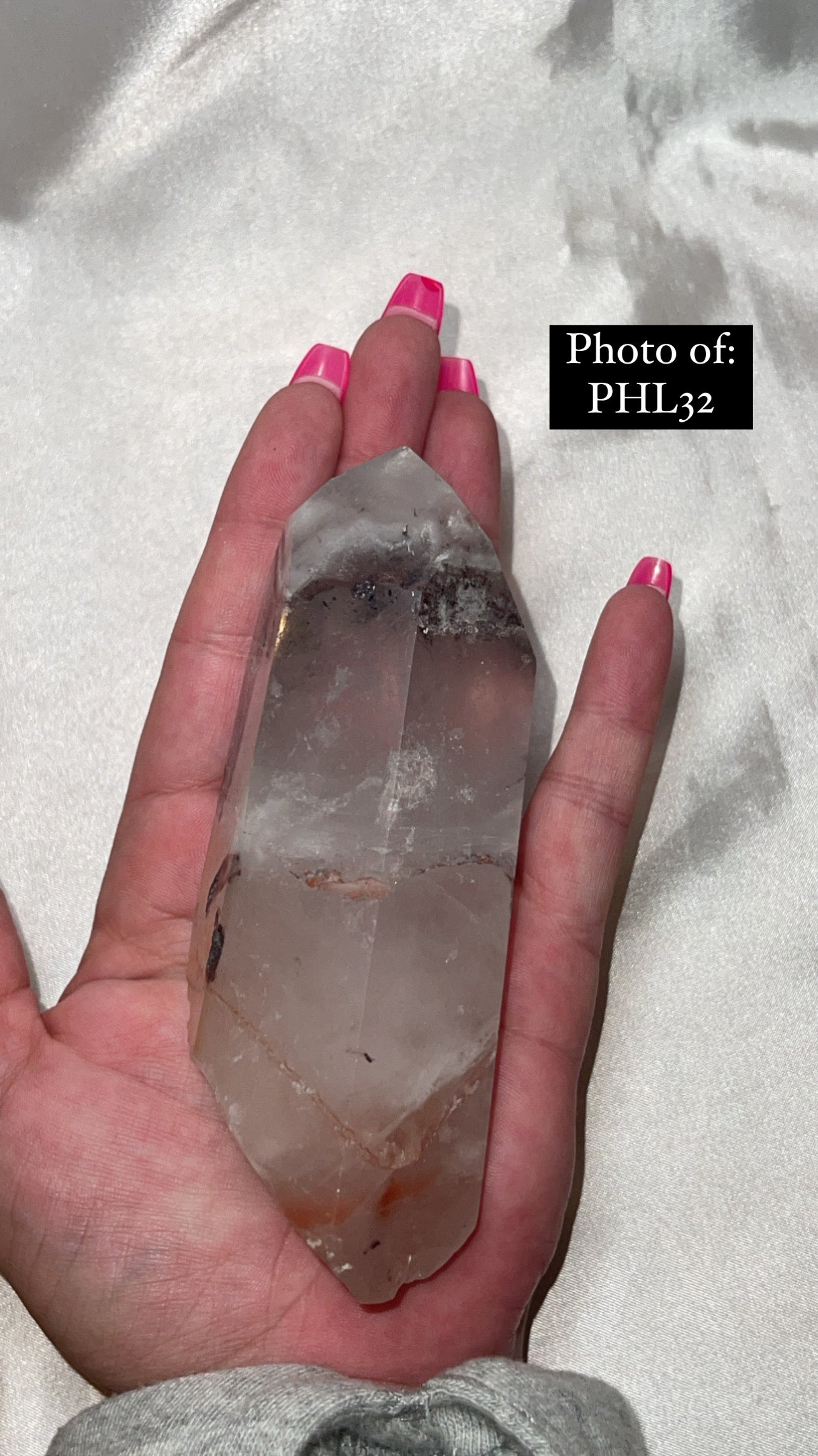 HIGH VIBRATION Hematite Lithium Semi Polished Point Large (one left!!!)