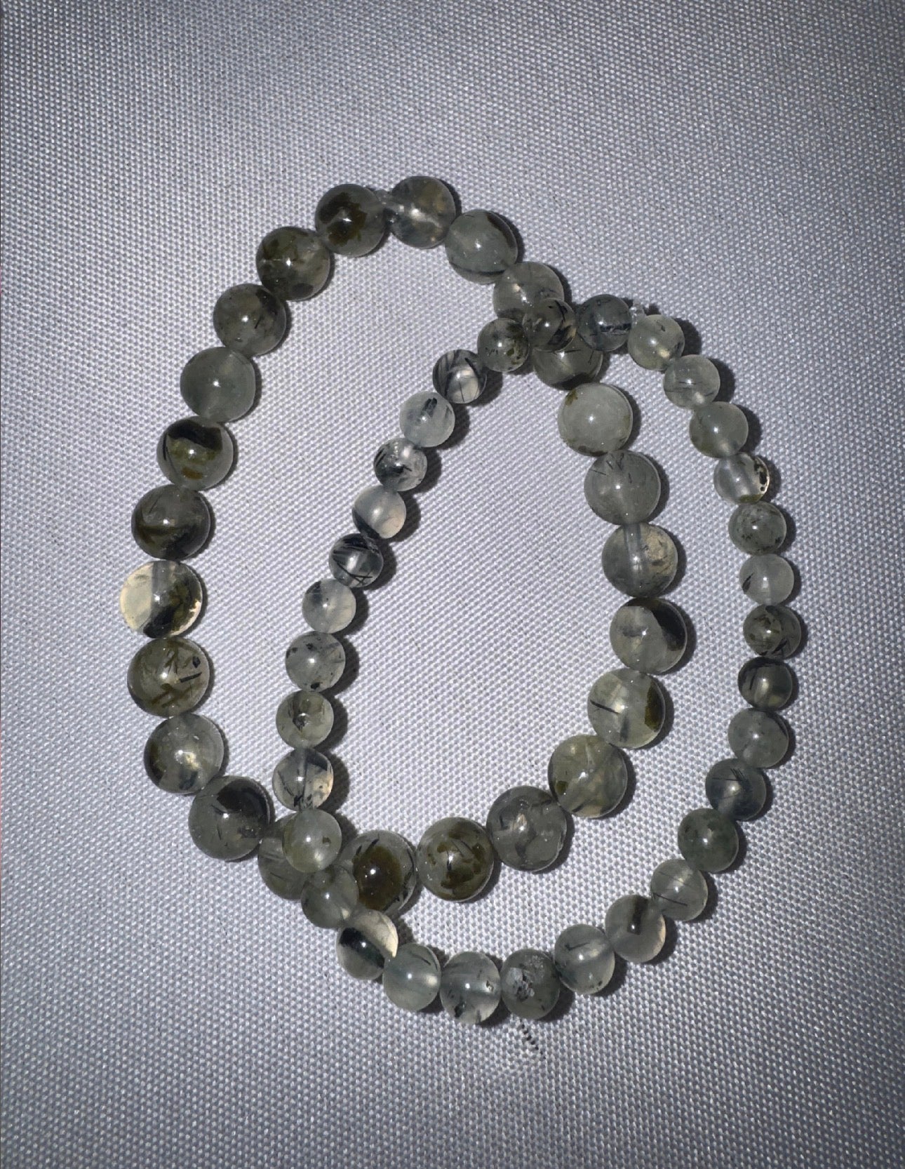 Prehnite Epidote AA Bracelet (6mm/8mm)