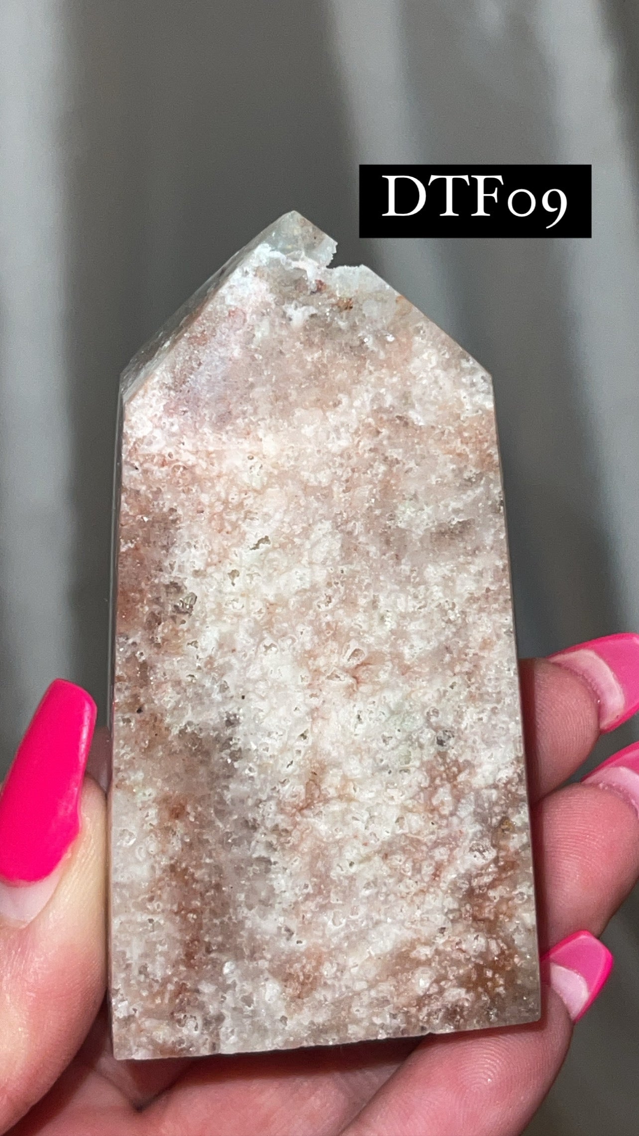 Druzy Sphalerite with Pink & Purple Fluorite Tower