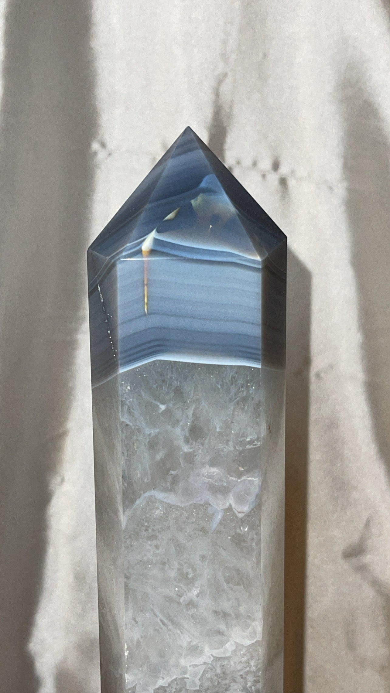 Blue Banded Agate XXL Tower