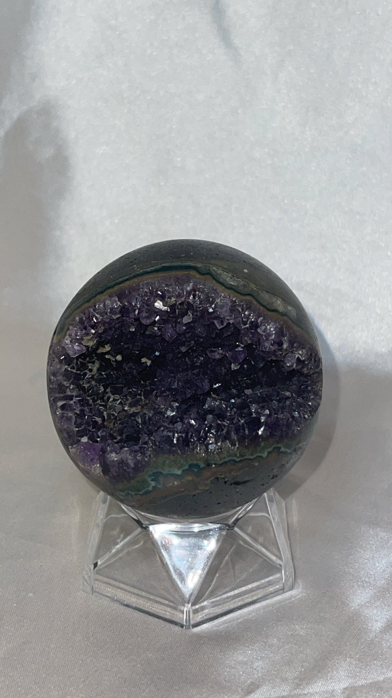 Amethyst High Grade Geode Sphere (66mm)