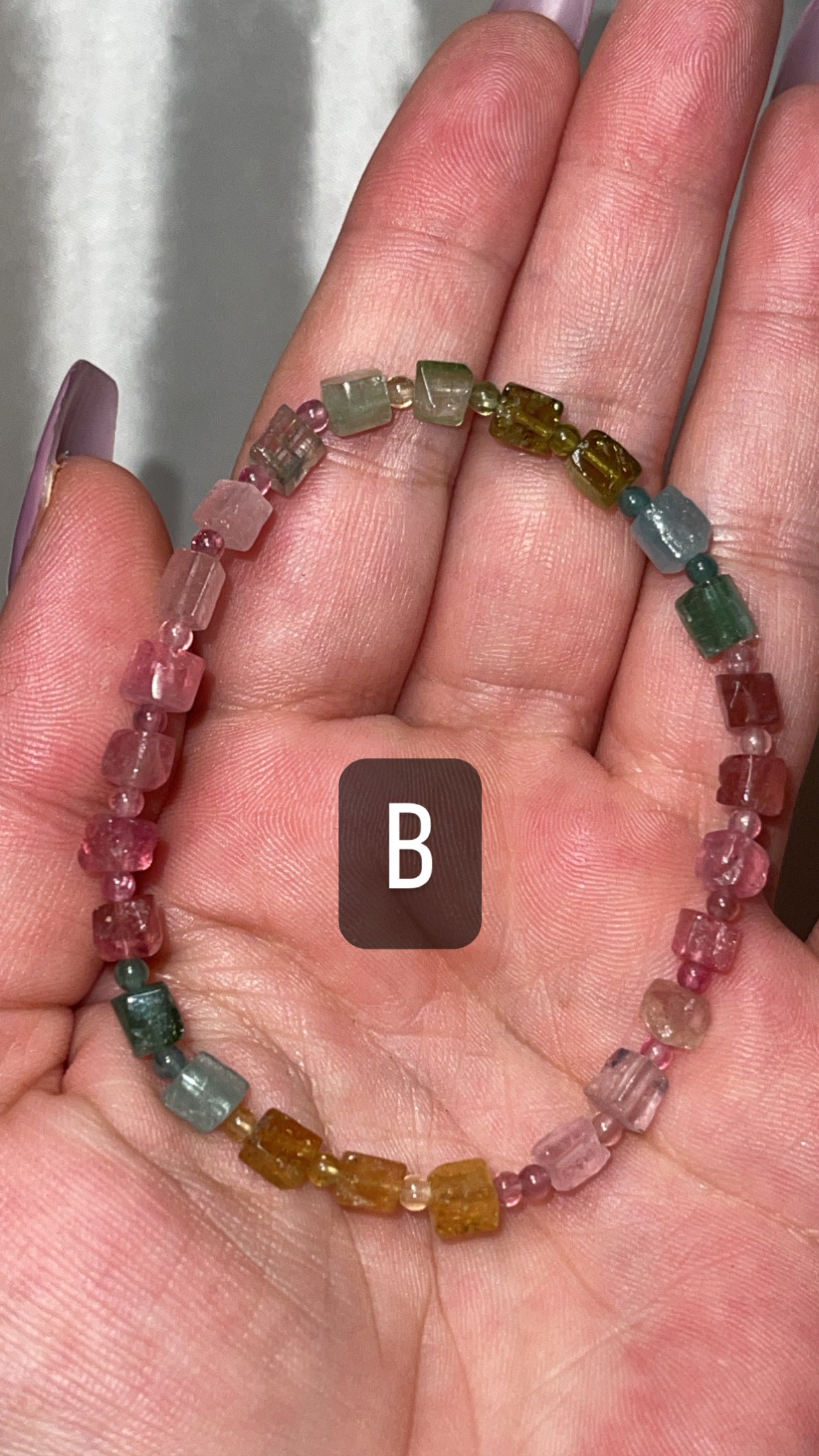 Tourmaline Colored AAA Bracelet (only 1 left!)