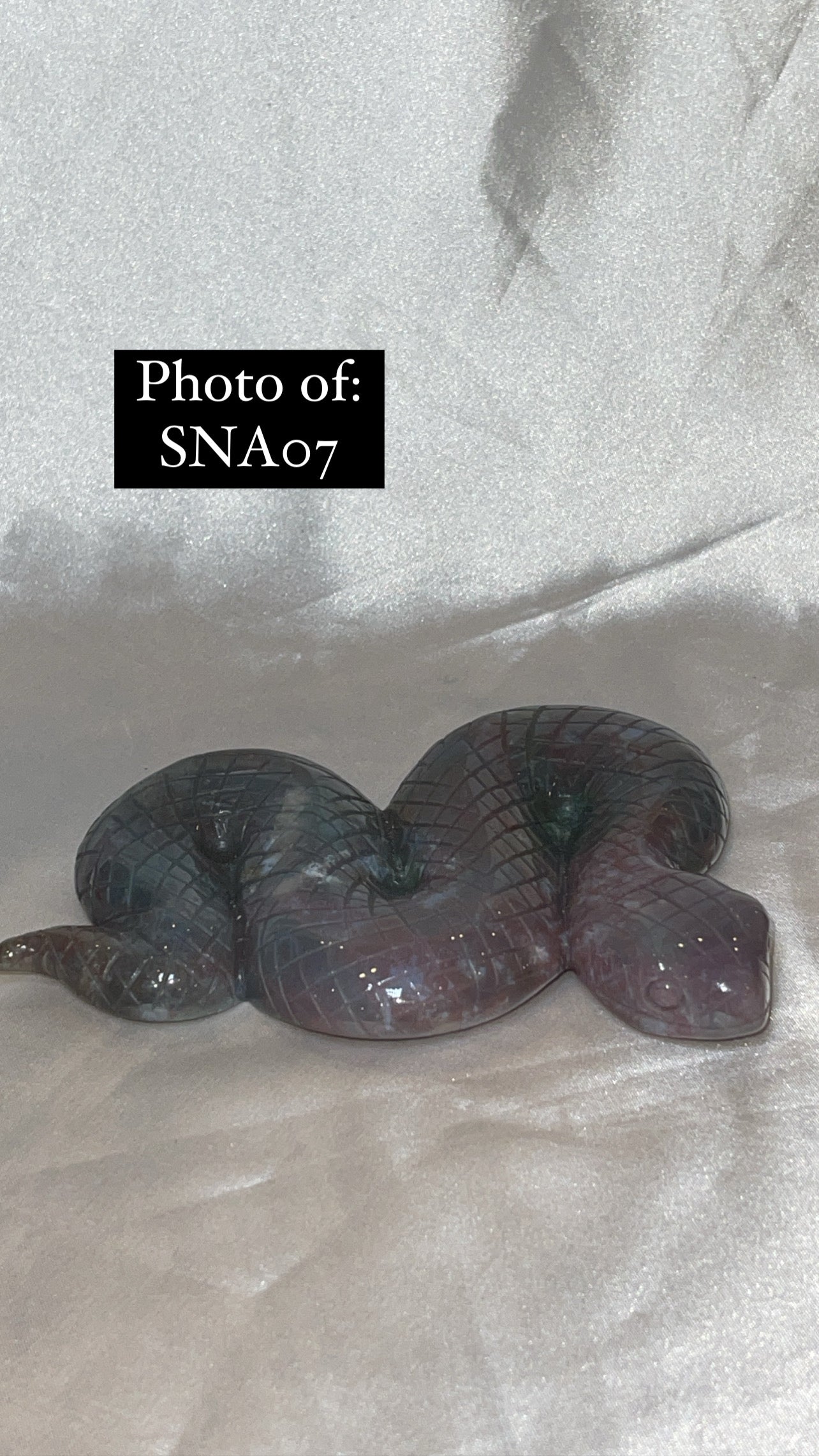 Moss Agate Large Snake