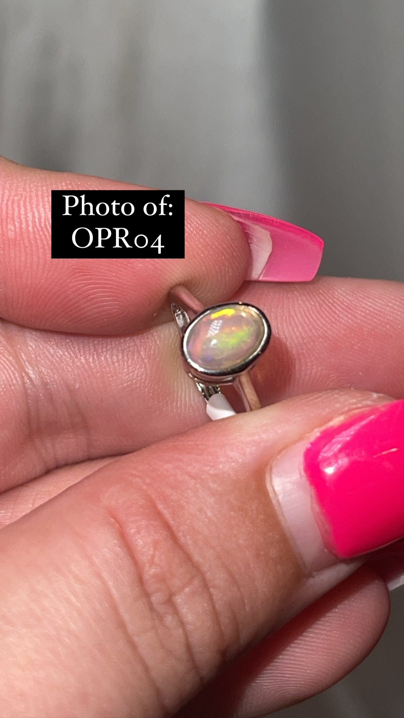 Ethiopian Welo Opal 925 Sterling Silver Adjustable Ring (Choose Your Own)