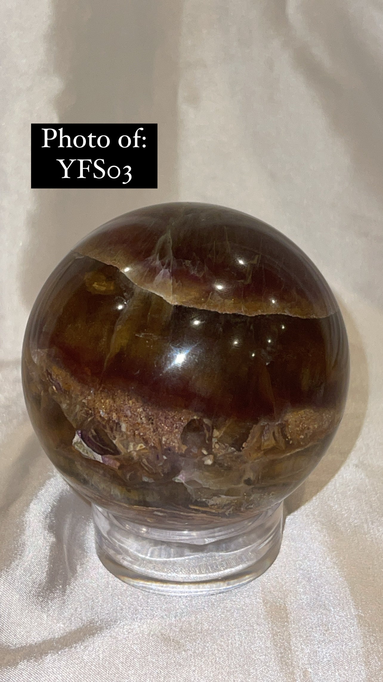 Bumblebee Fluorite Large Sphere