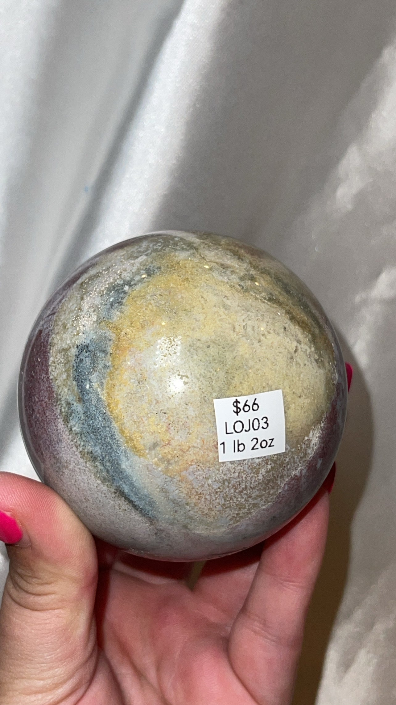 Ocean Jasper AAA Large Sphere (72mm)