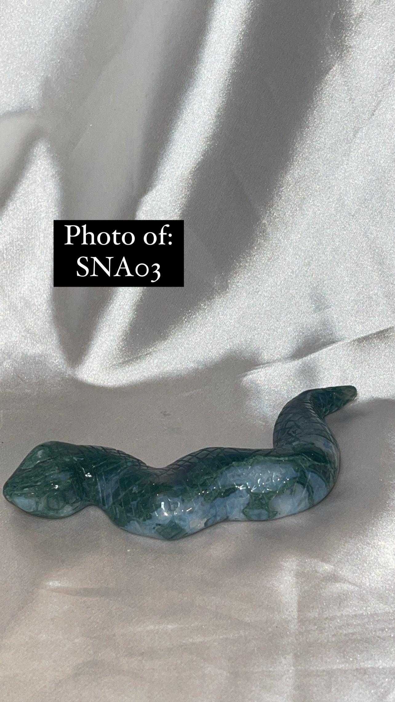 Moss Agate Large Snake