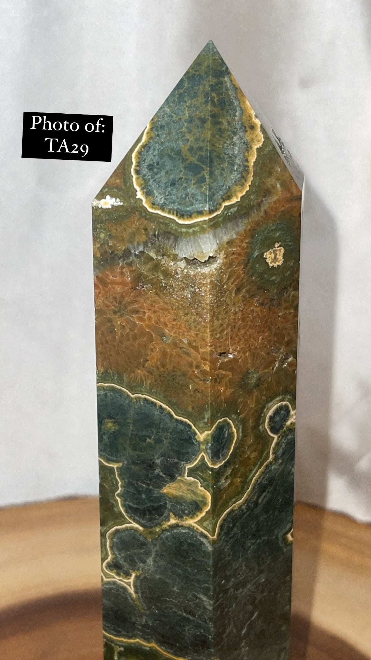 Green Ocean Jasper Large Tower