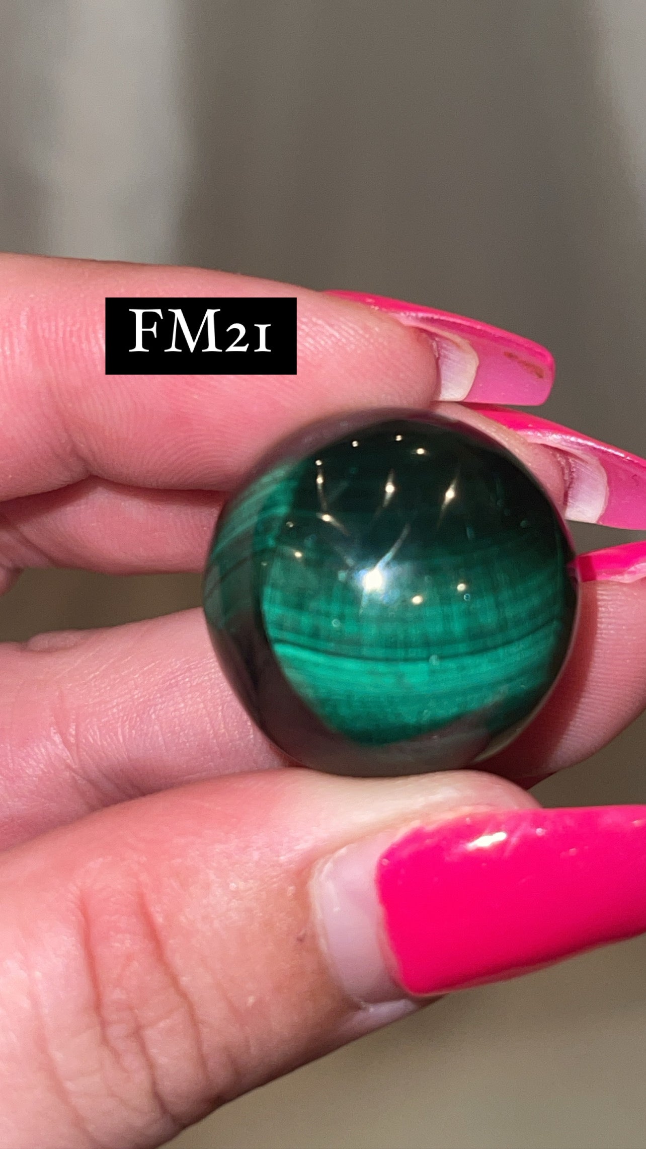 Velvet Fibrous Malachite AAA Sphere