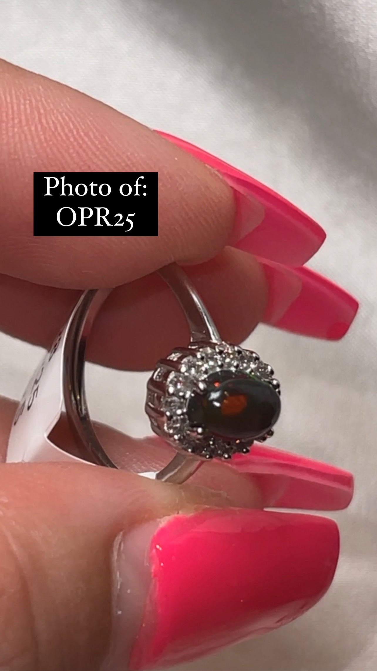 Ethiopian Welo Opal 925 Sterling Silver Adjustable Ring (Choose Your Own)