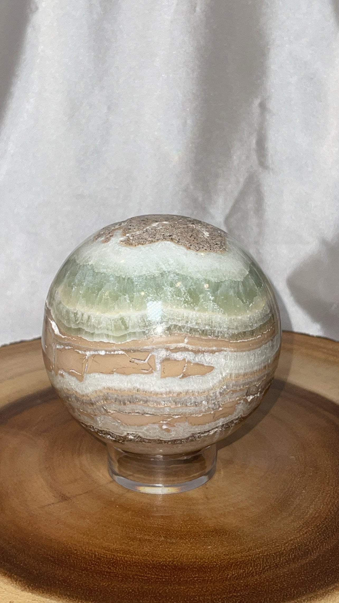 Blue Caribbean Calcite XL Sphere (93mm)