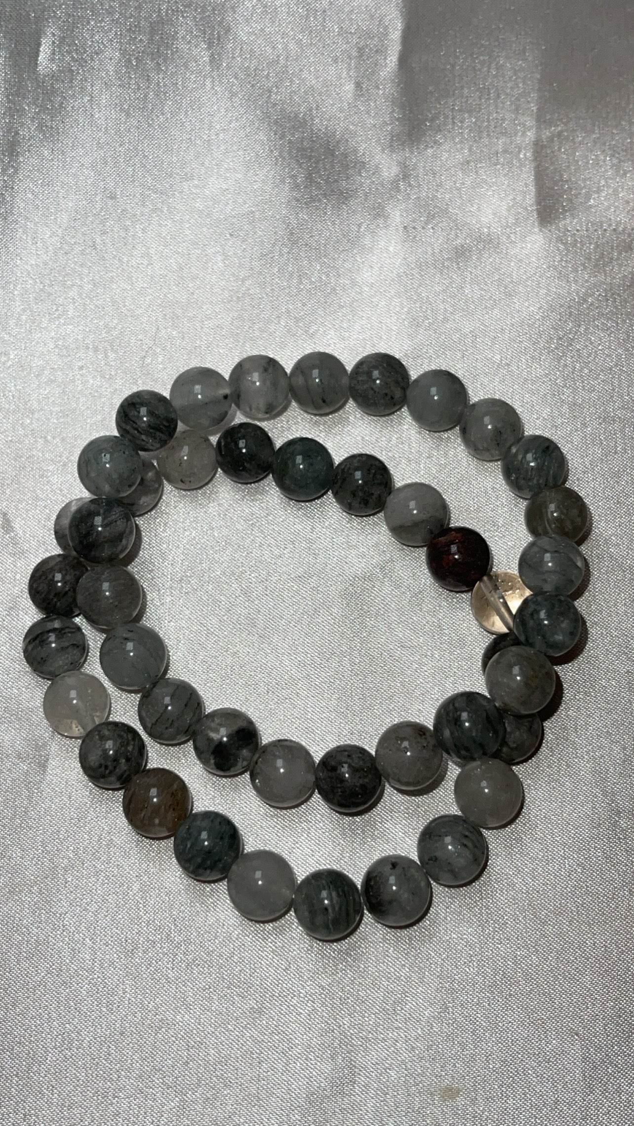 Silver Thousand Layer Lodalite 8mm Bracelet