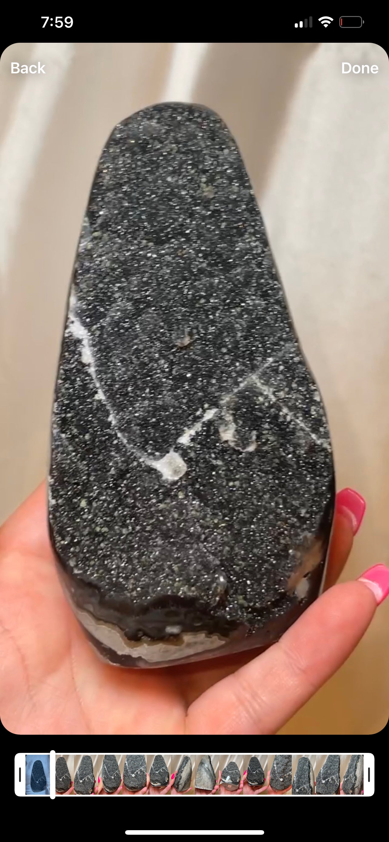 Black Amethyst Cut Base