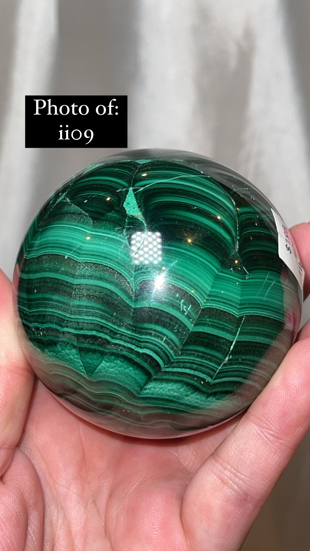 Malachite AA Large/XL Sphere