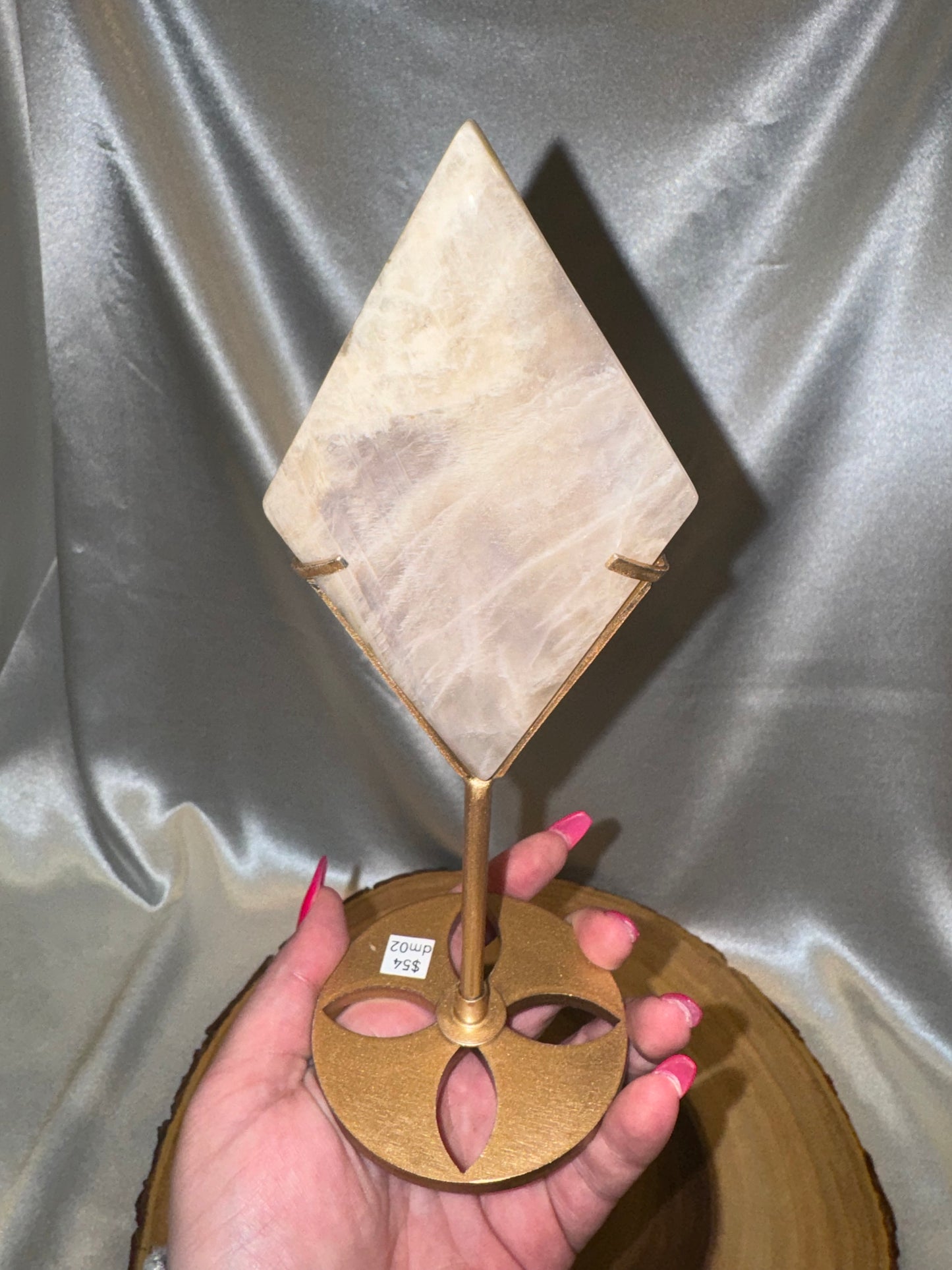 Moonstone Diamond on Stand AAA