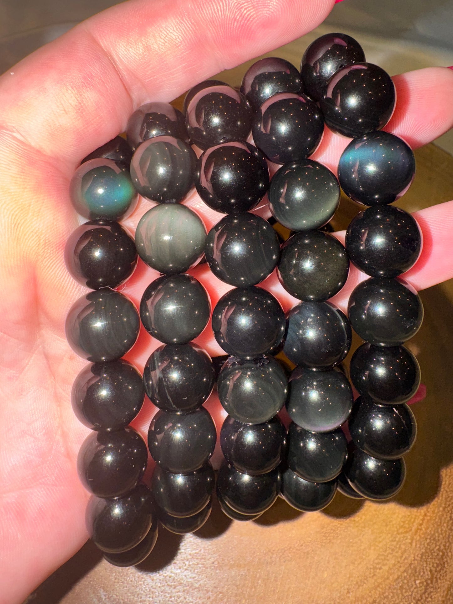 Rainbow Obsidian 12mm Bracelet