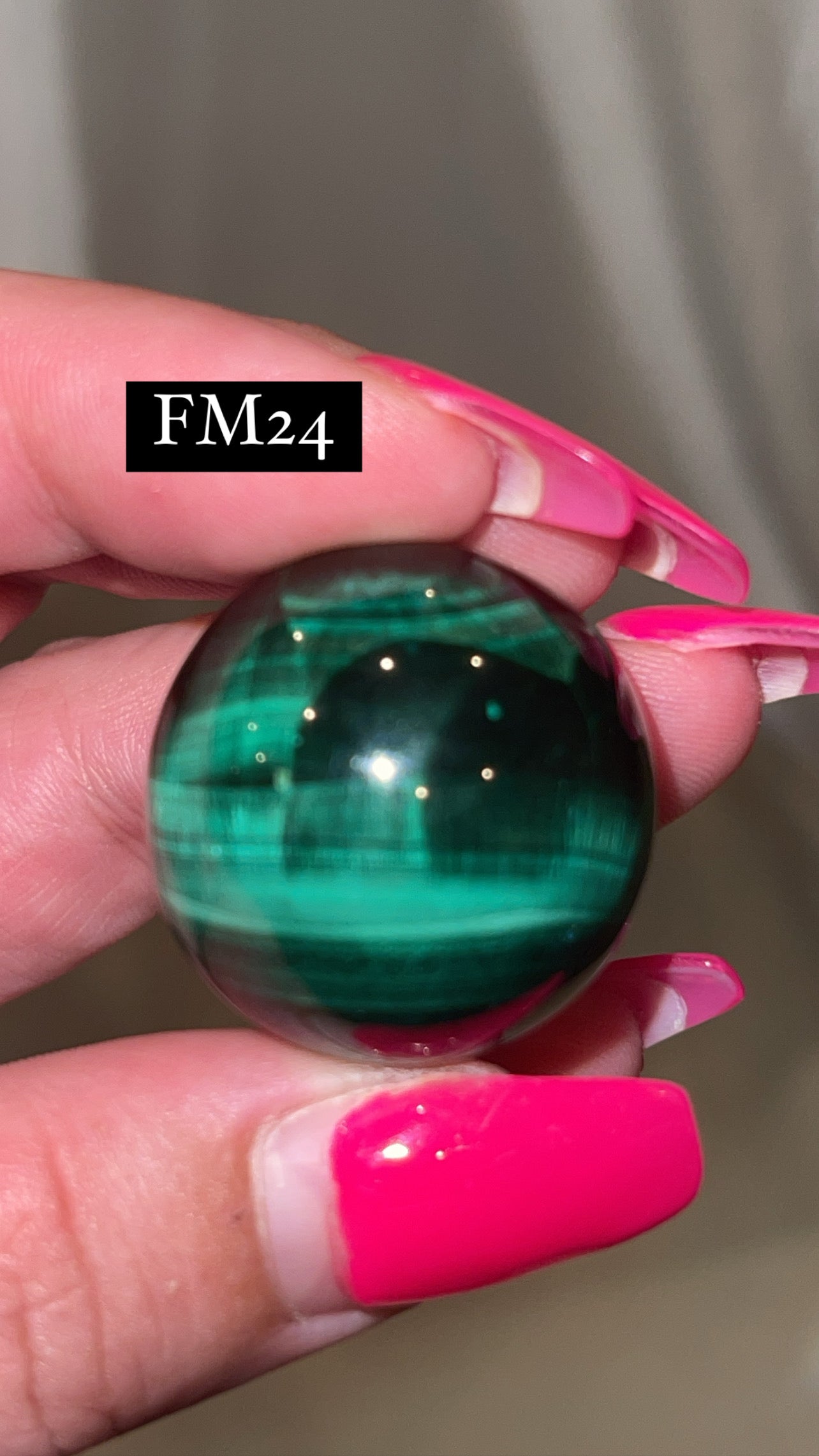 Velvet Fibrous Malachite AAA Sphere