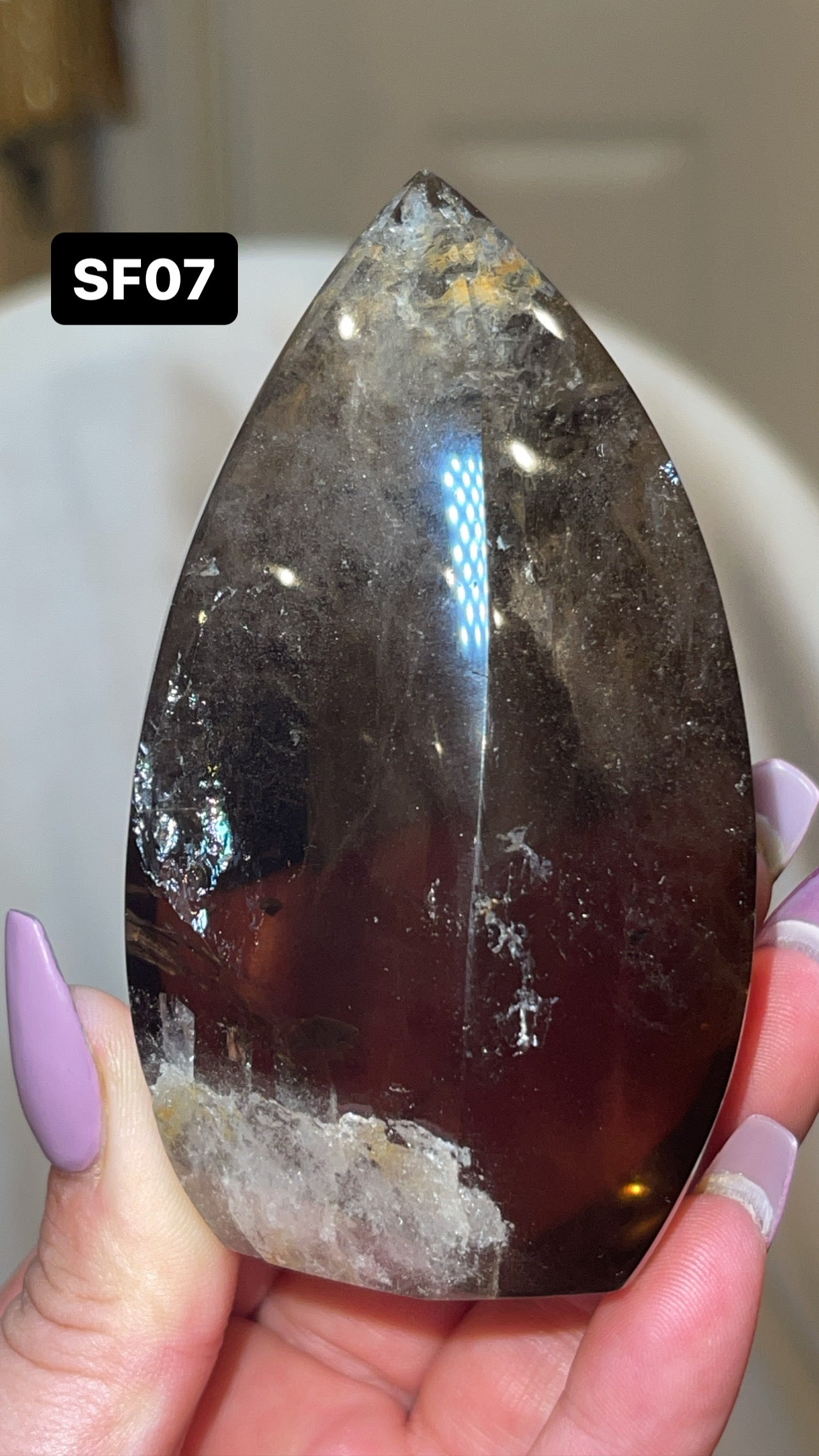 Smoky Quartz AAA Flame