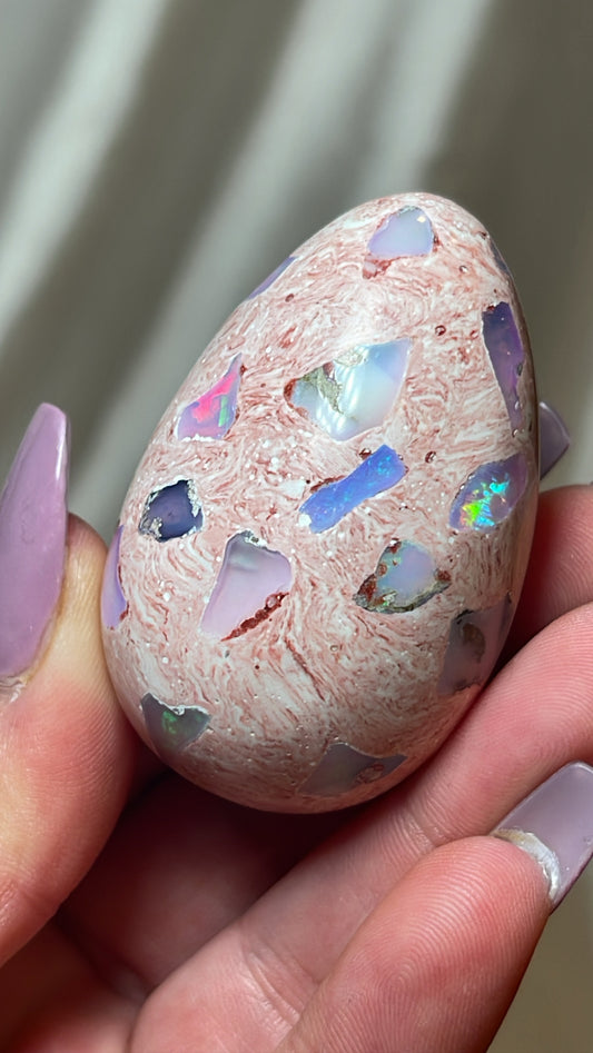 Mexican Fire Opal AAA Egg