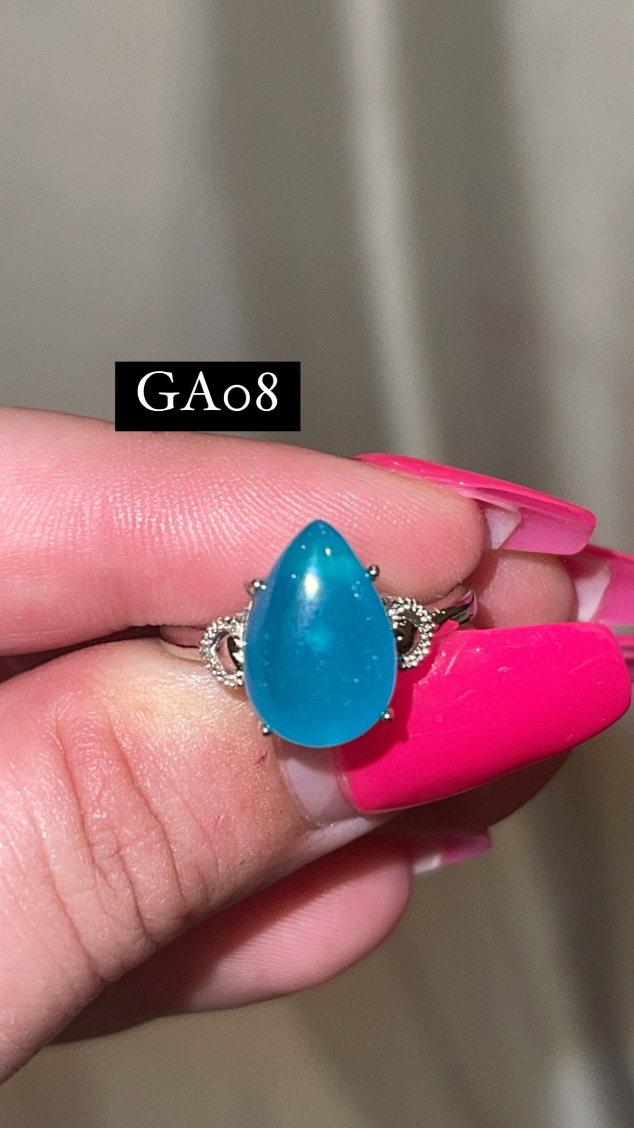 Gel Amazonite Adjustable Ring (Choose Your Own)