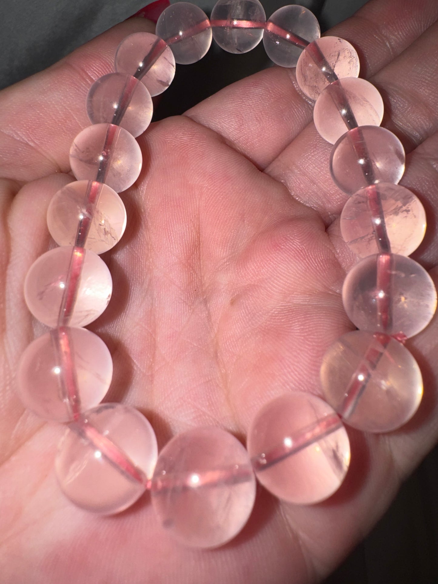 Rose Quartz AAA 12mm Bracelet (last one!)