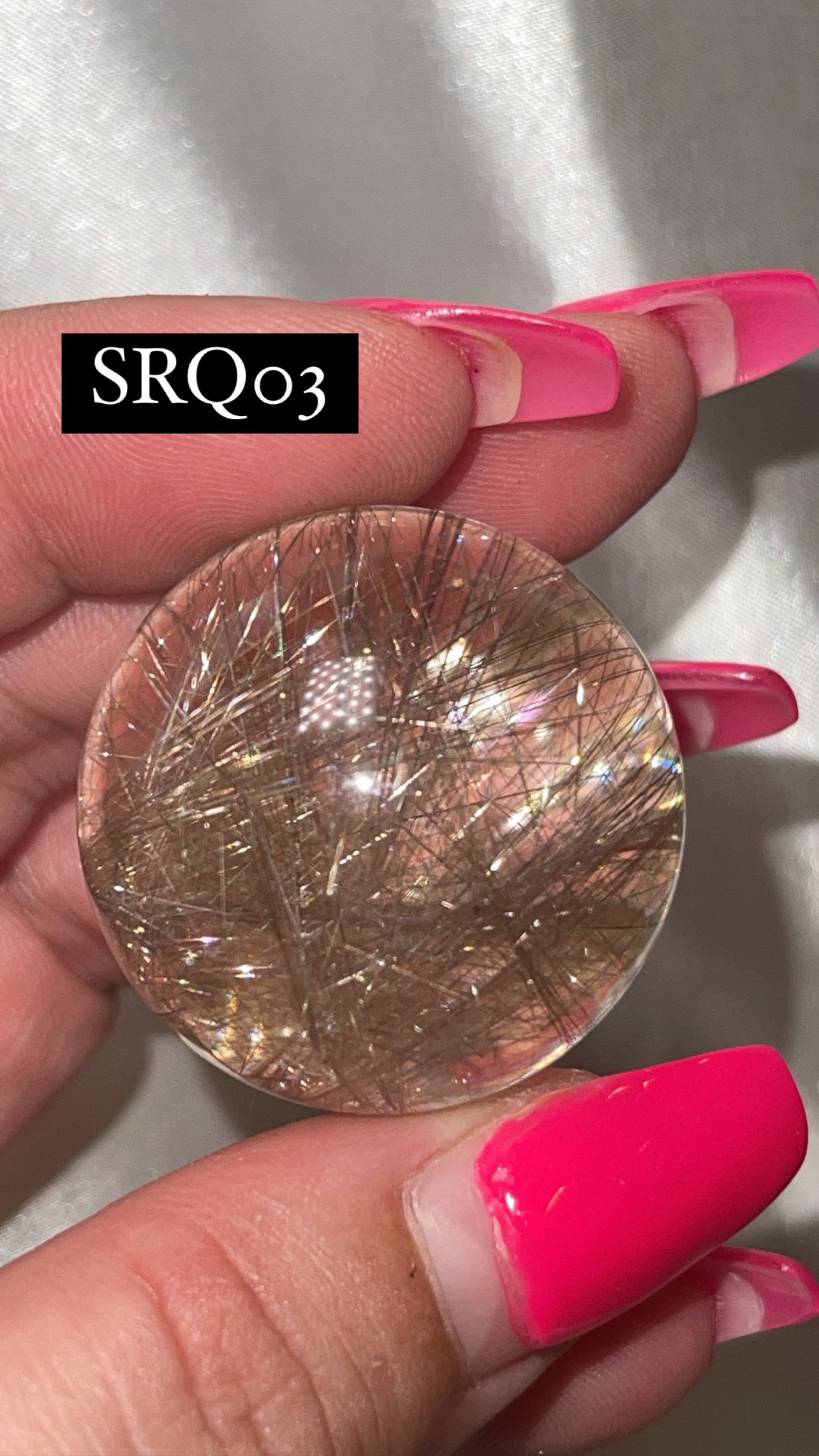 Silver Rutile Quartz AAA Sphere