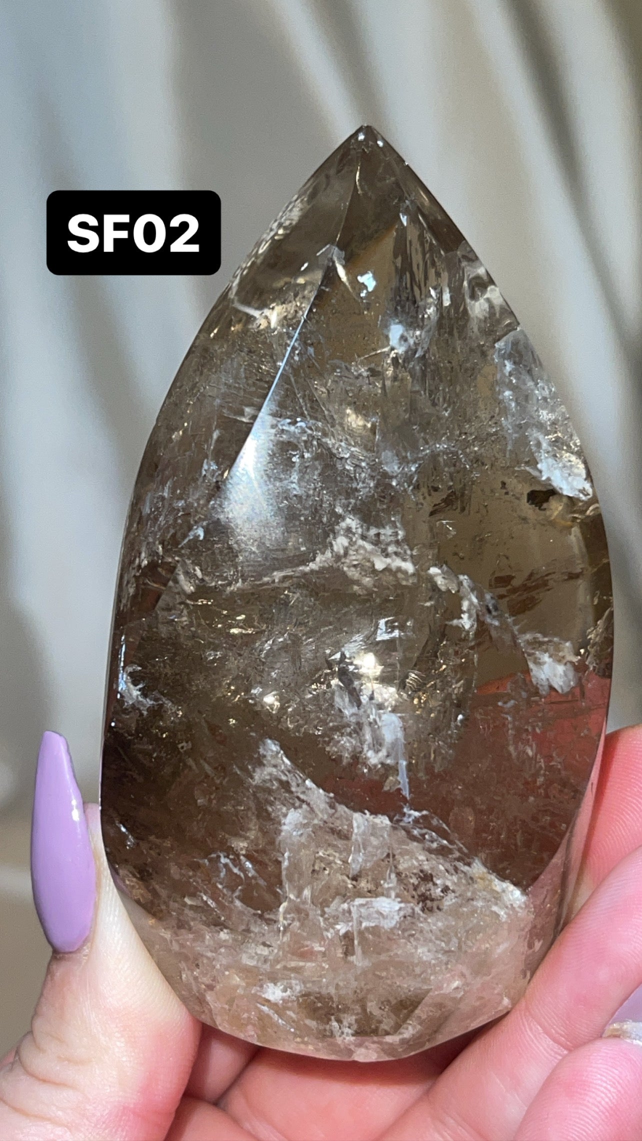 Smoky Quartz AAA Flame