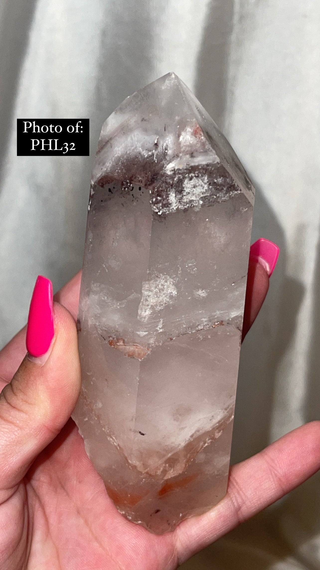 HIGH VIBRATION Hematite Lithium Semi Polished Point Large (one left!!!)