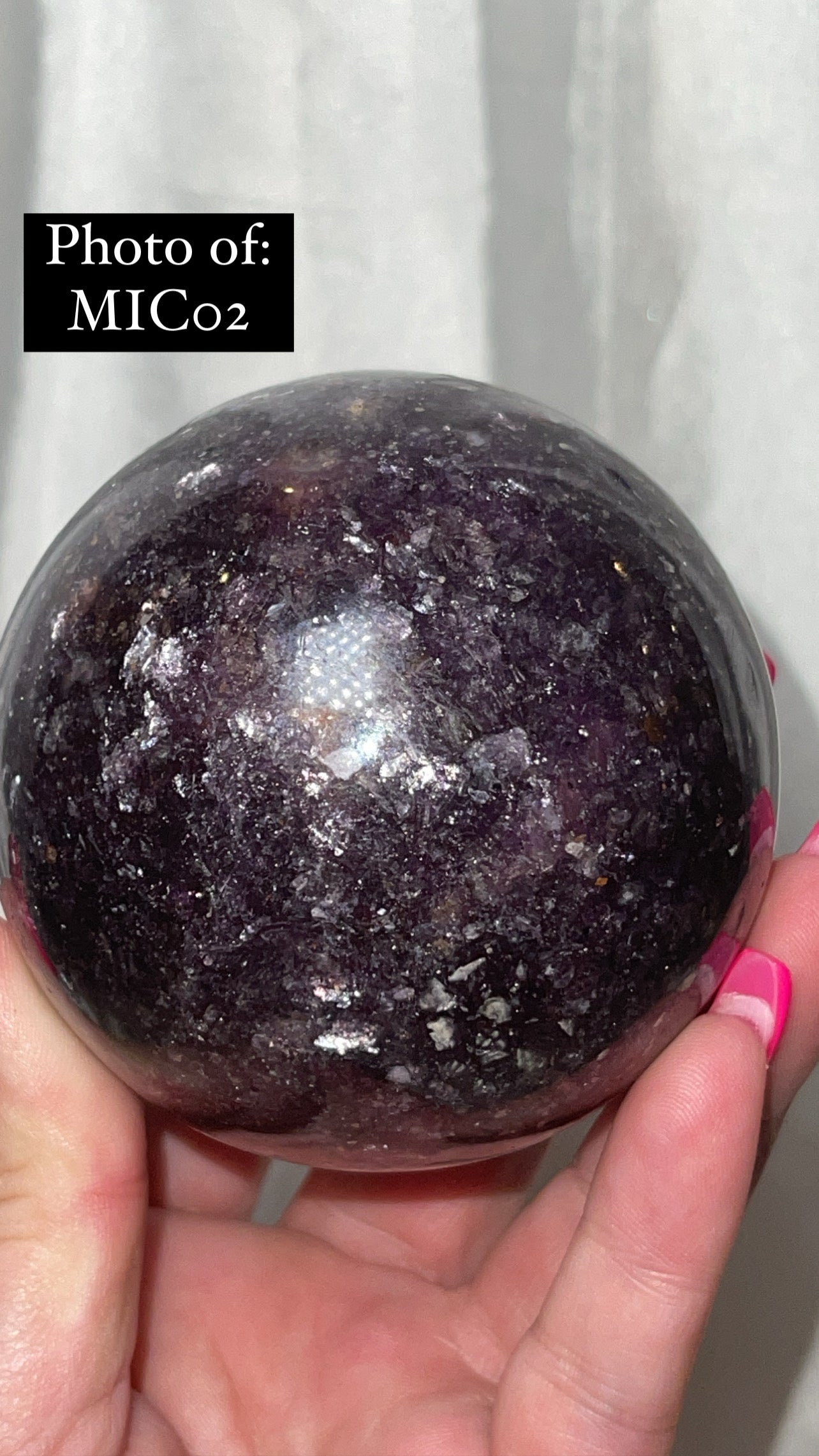 Mica Lepidolite XL Sphere