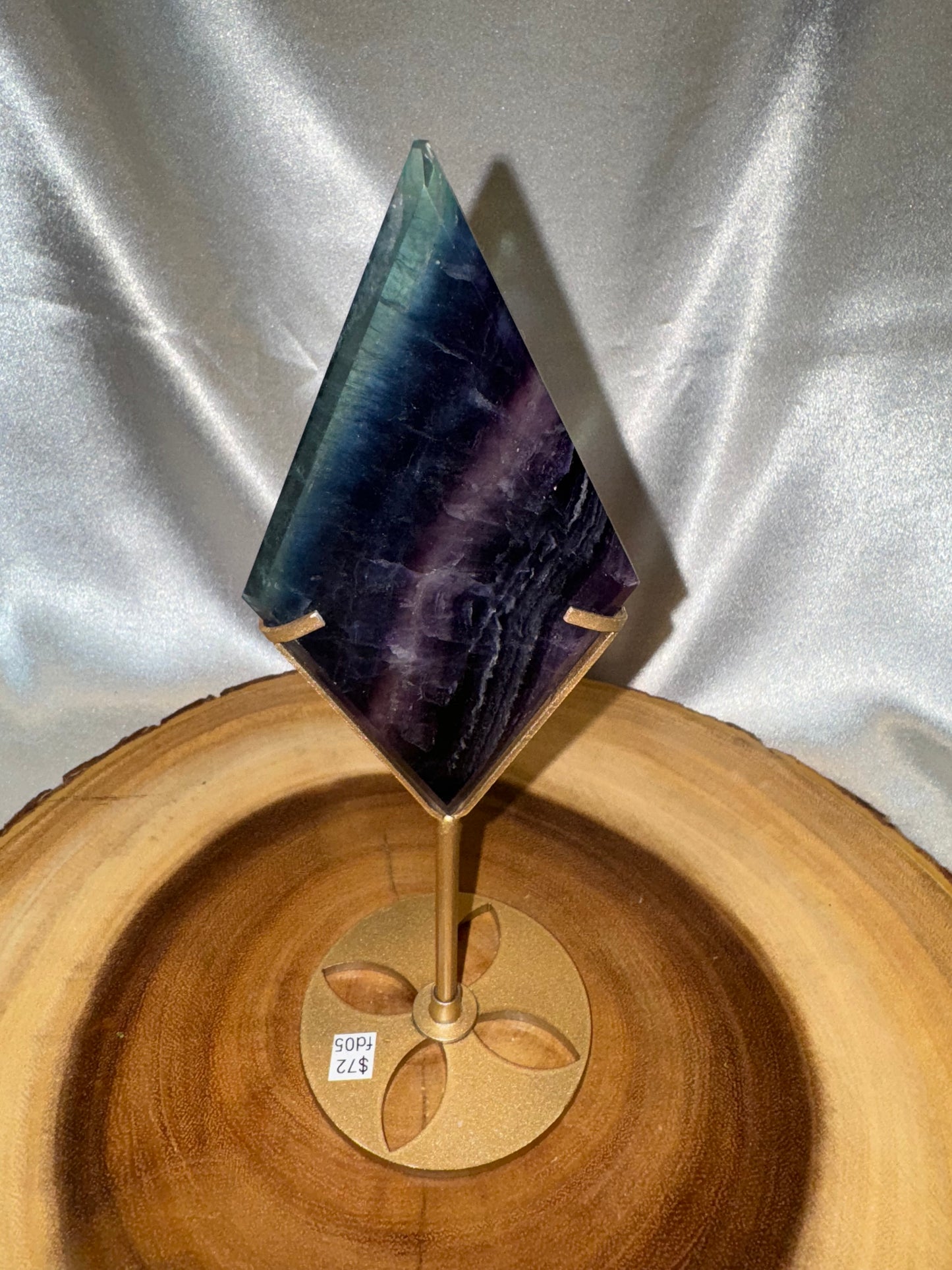 Fluorite Diamond on Stand AAA