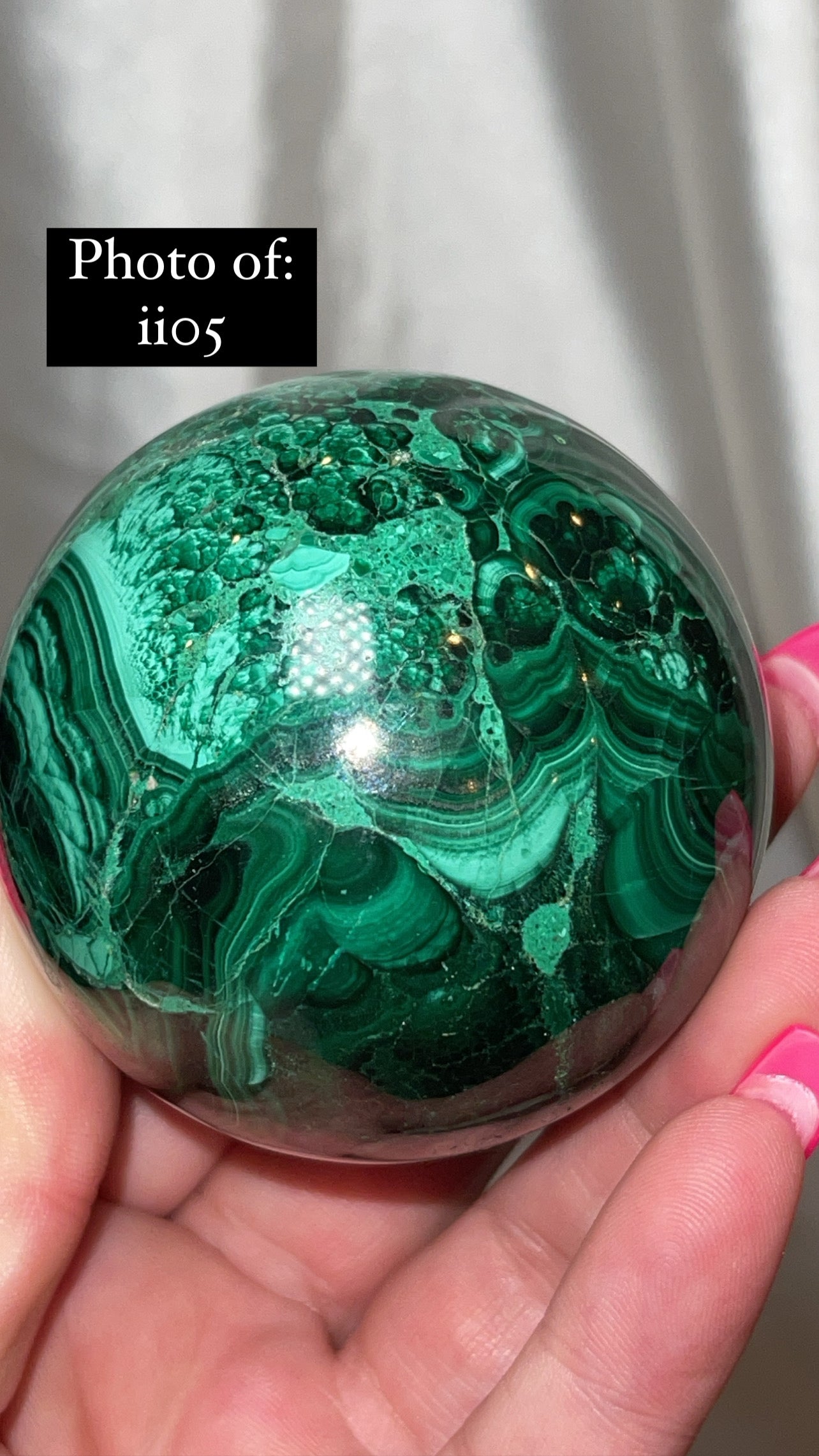 Malachite AA Large/XL Sphere