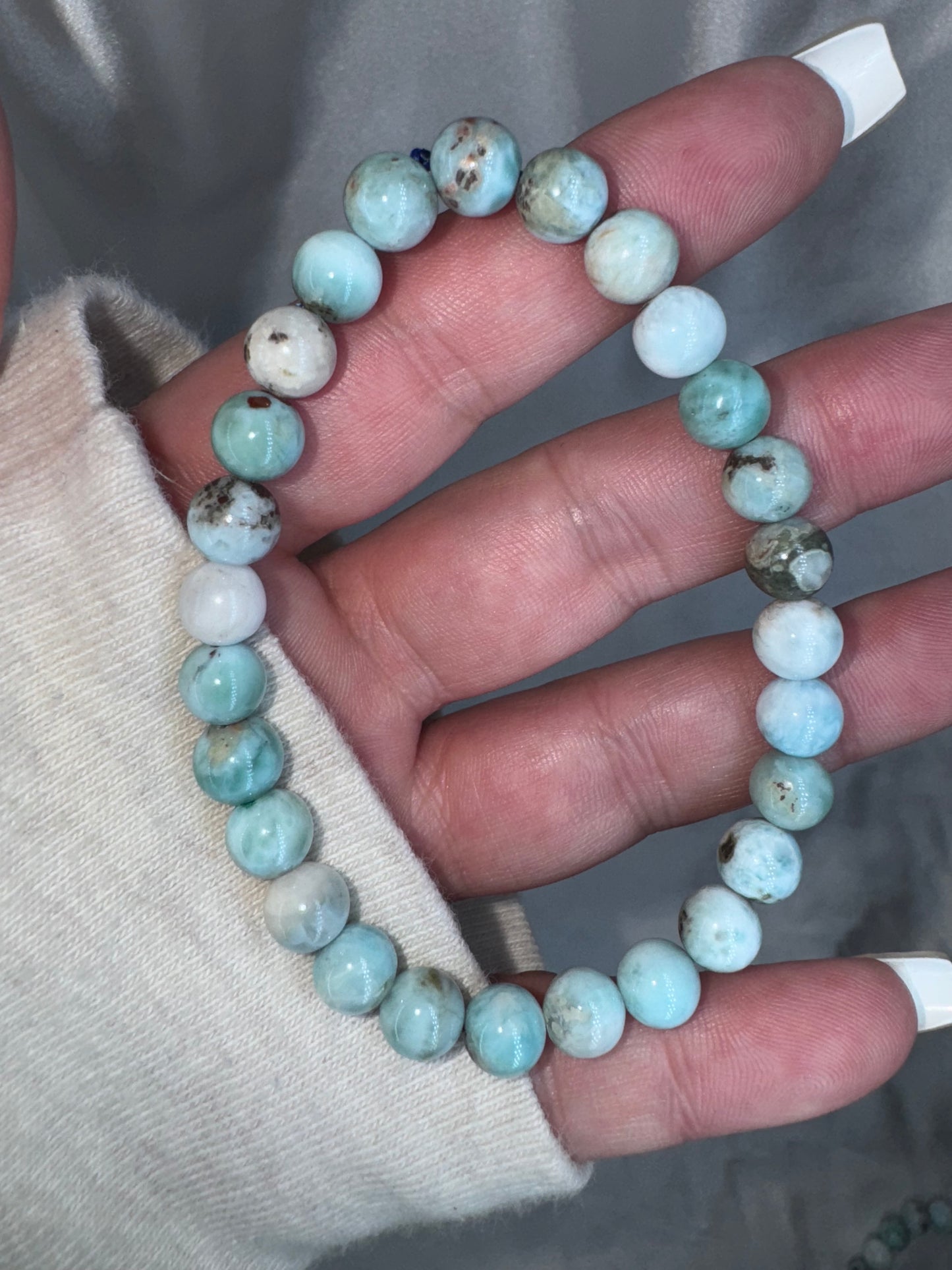 Larimar 8mm Bracelet