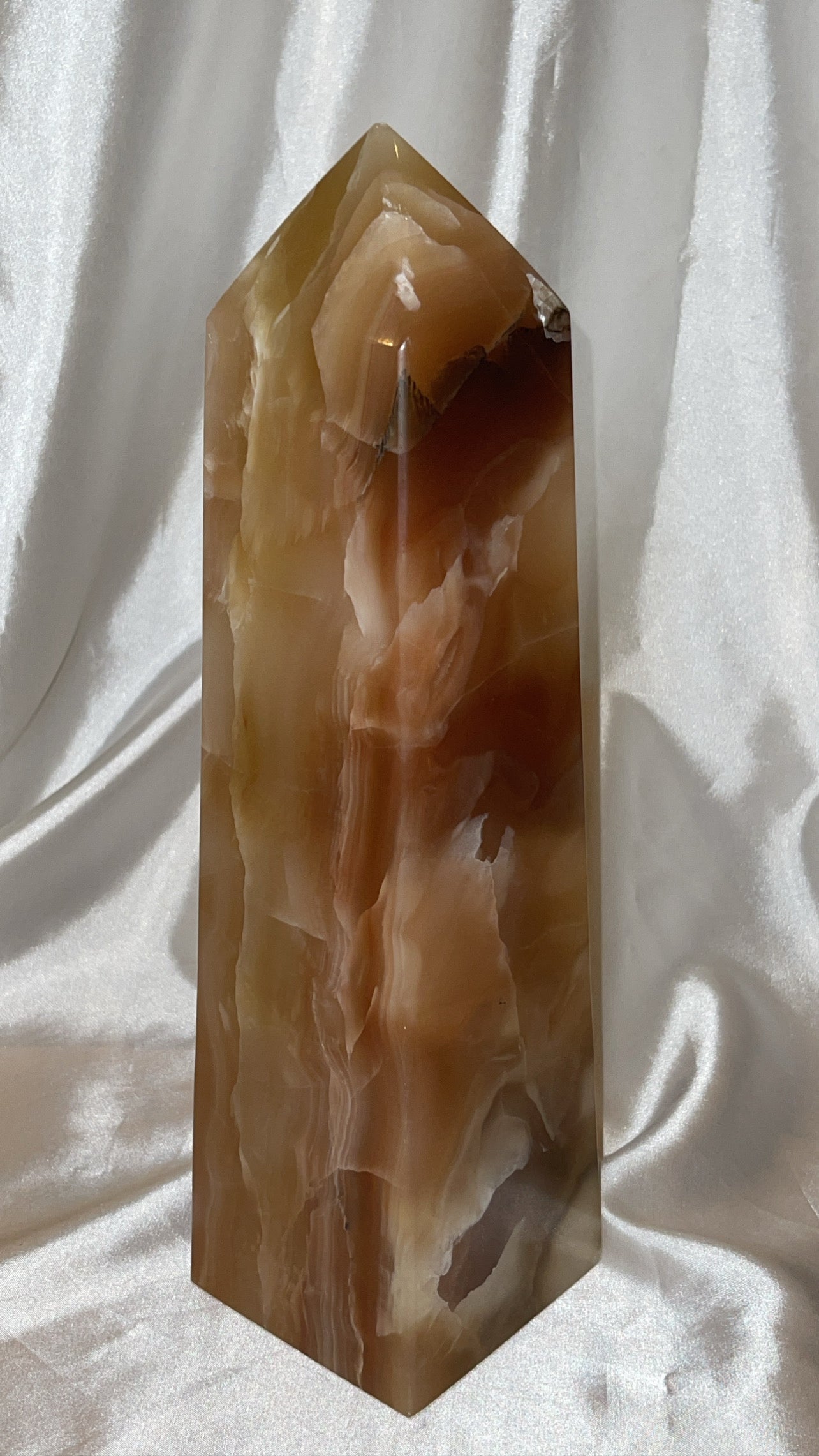 Honey Calcite XXXL Obleisk