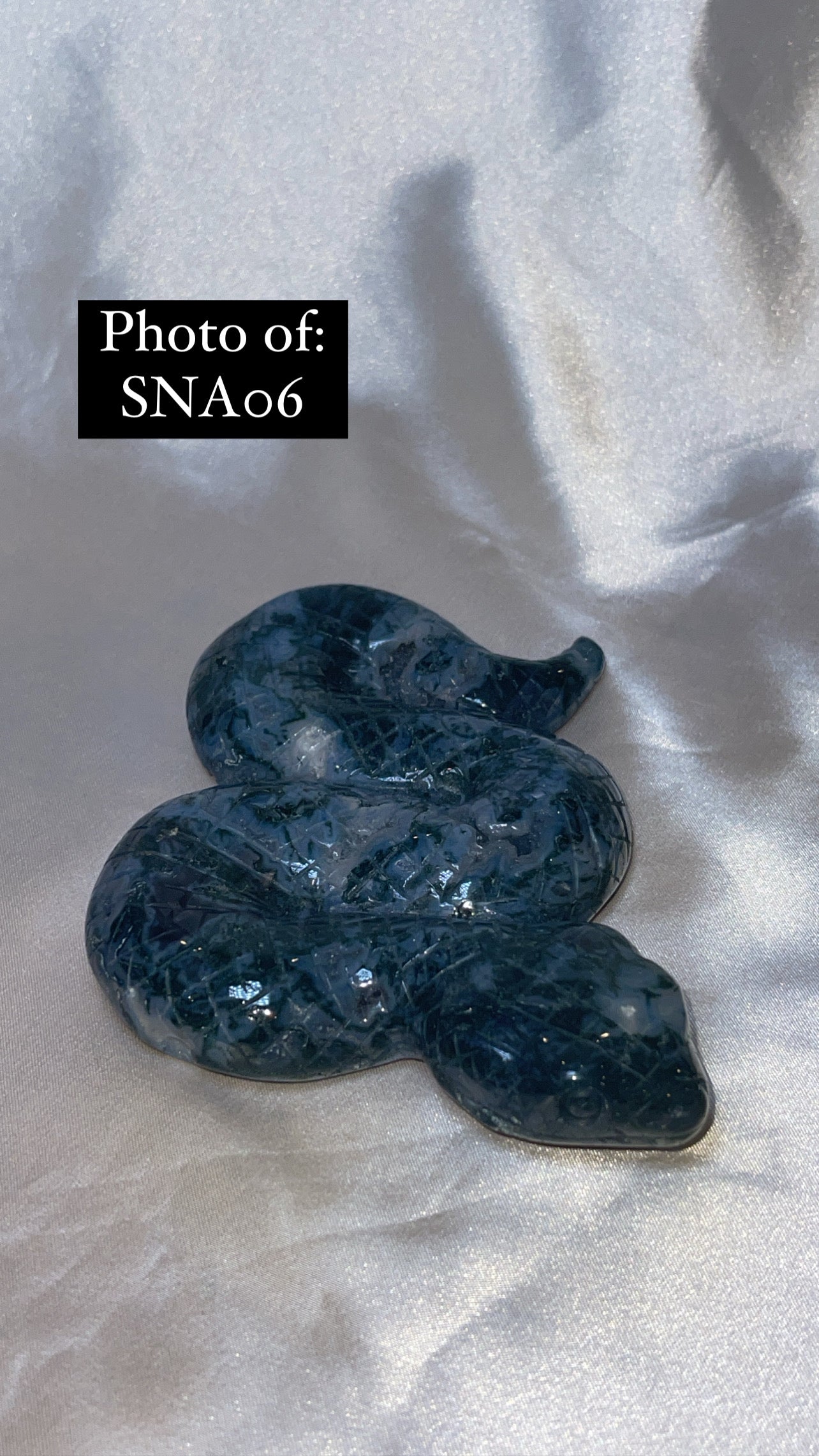 Moss Agate Large Snake