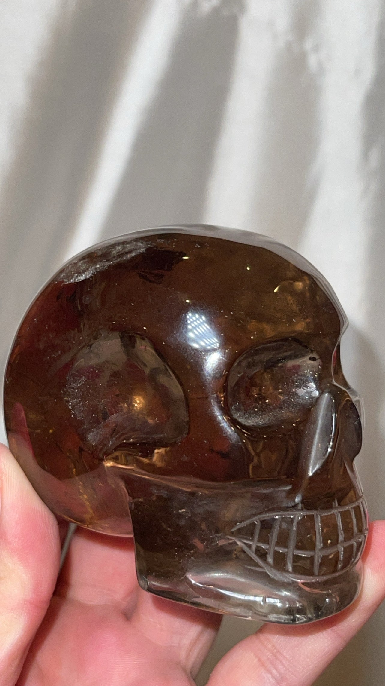 Smoky Quartz AAA Master Carved Large Skull