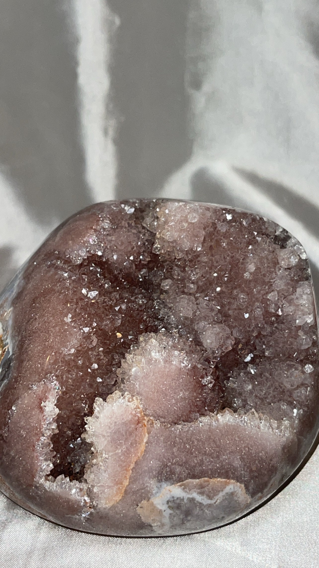 Pink Amethyst Druzy XL Freeform