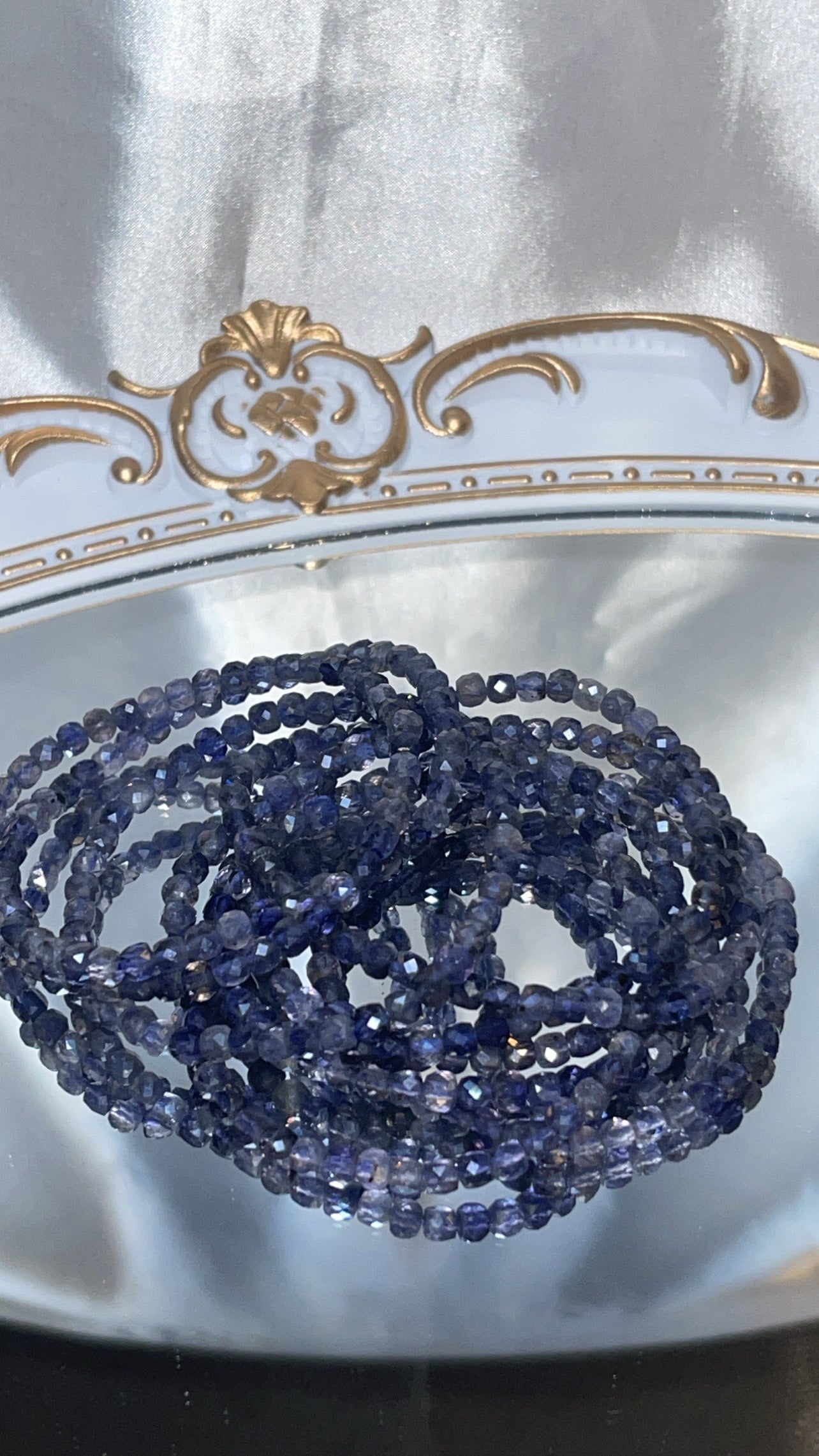 Iolite AAA Faceted Bracelet 4mm