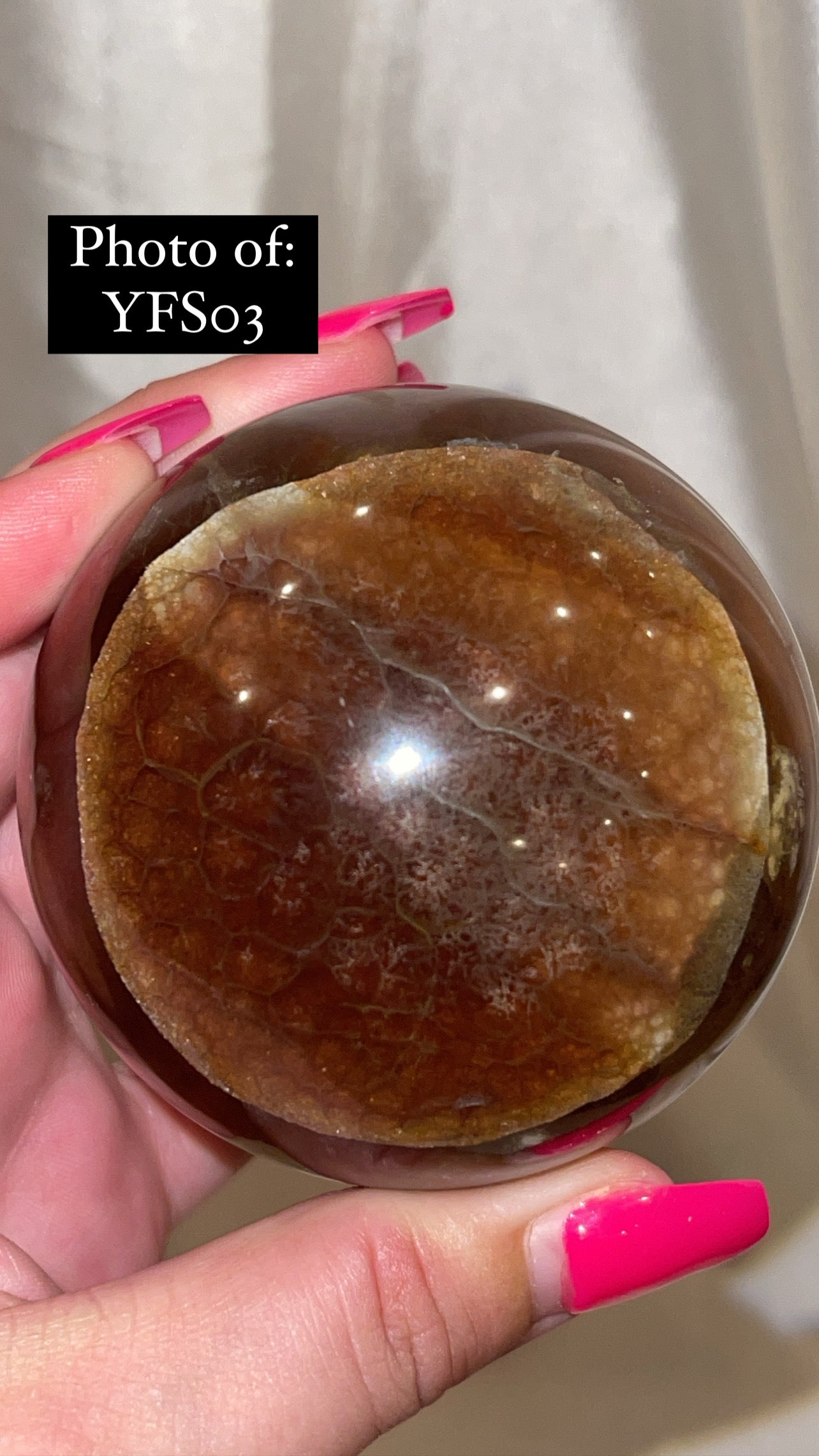 Bumblebee Fluorite Large Sphere