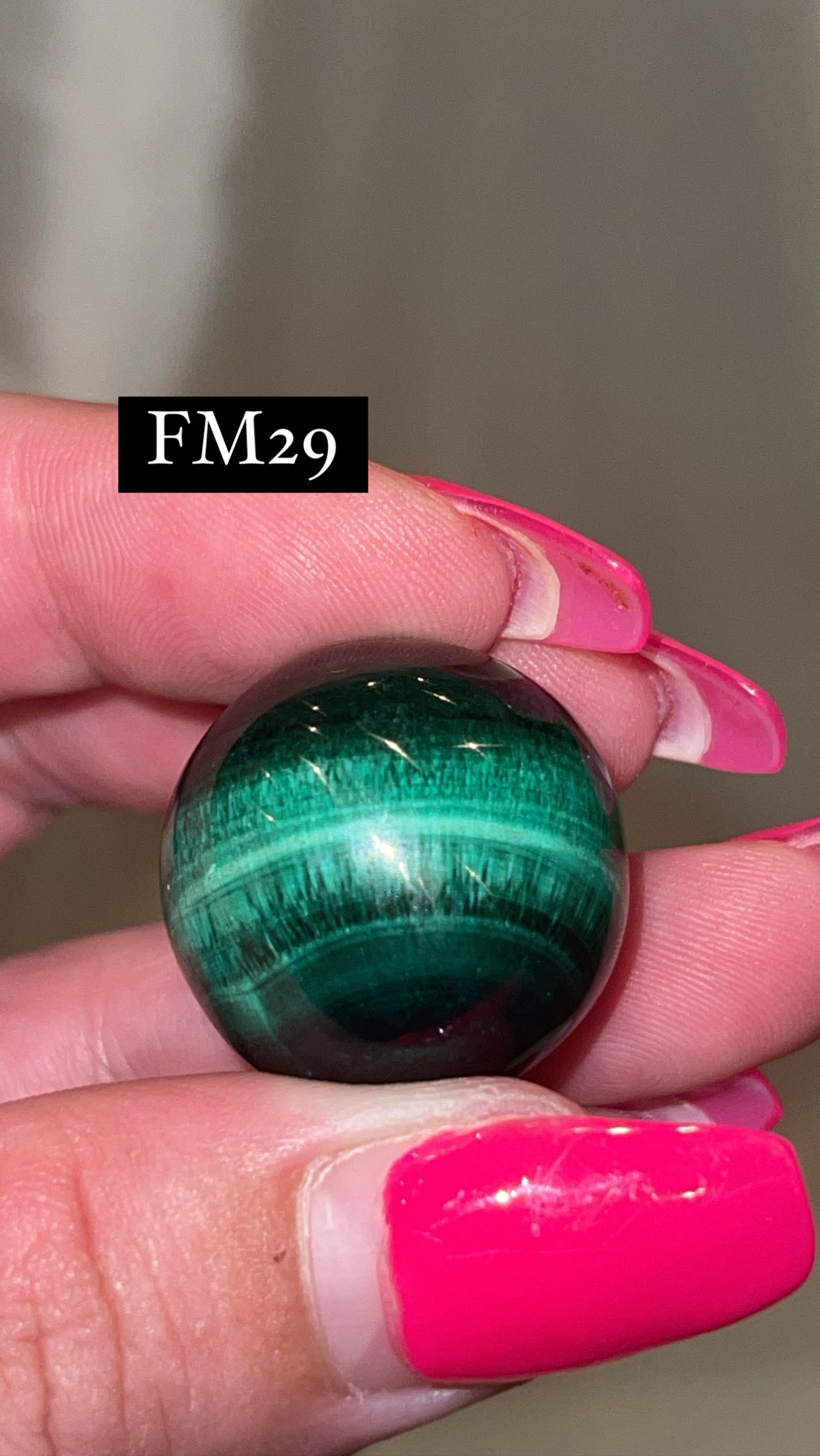 Velvet Fibrous Malachite AAA Sphere