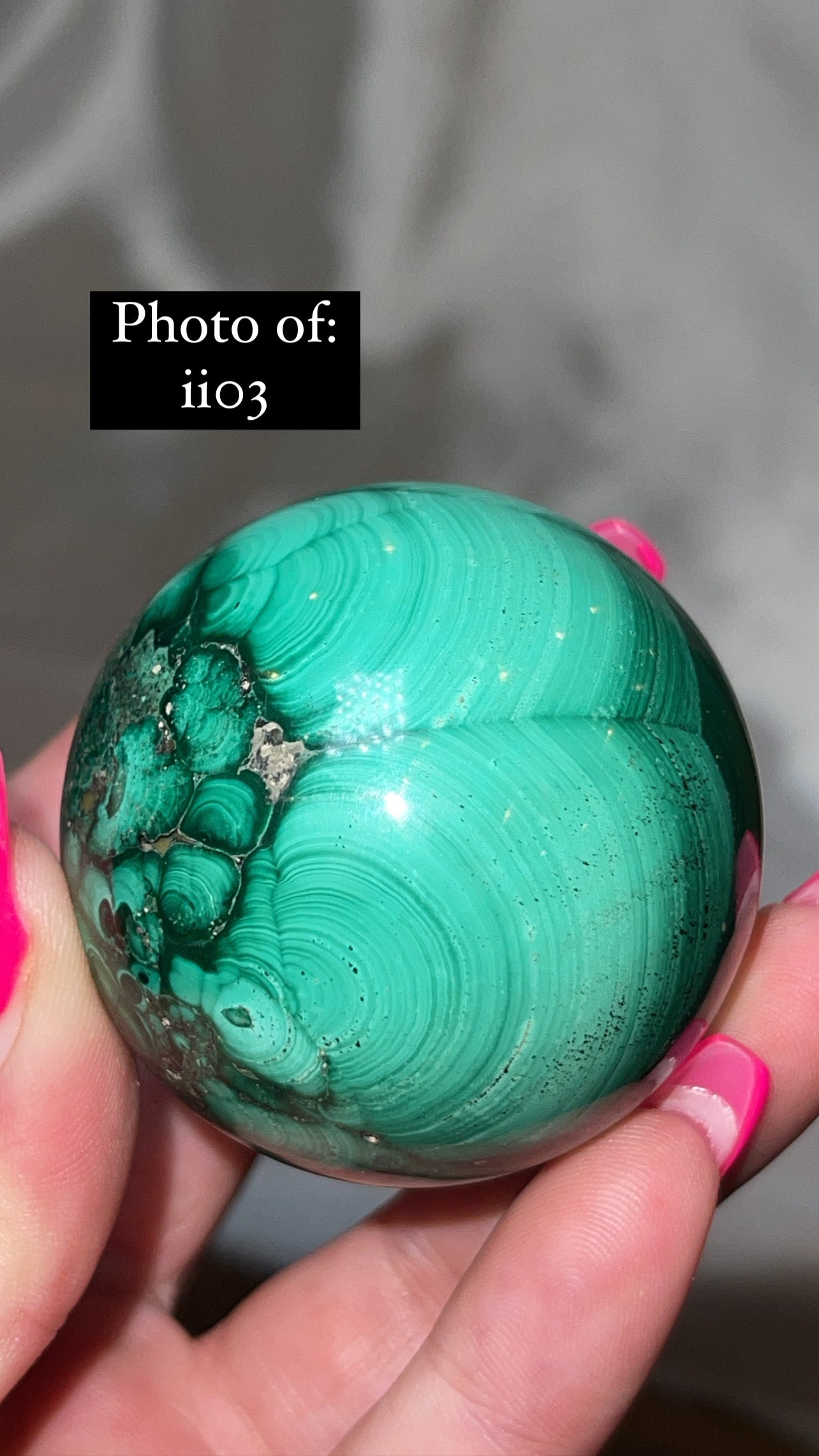 Malachite AA Large/XL Sphere