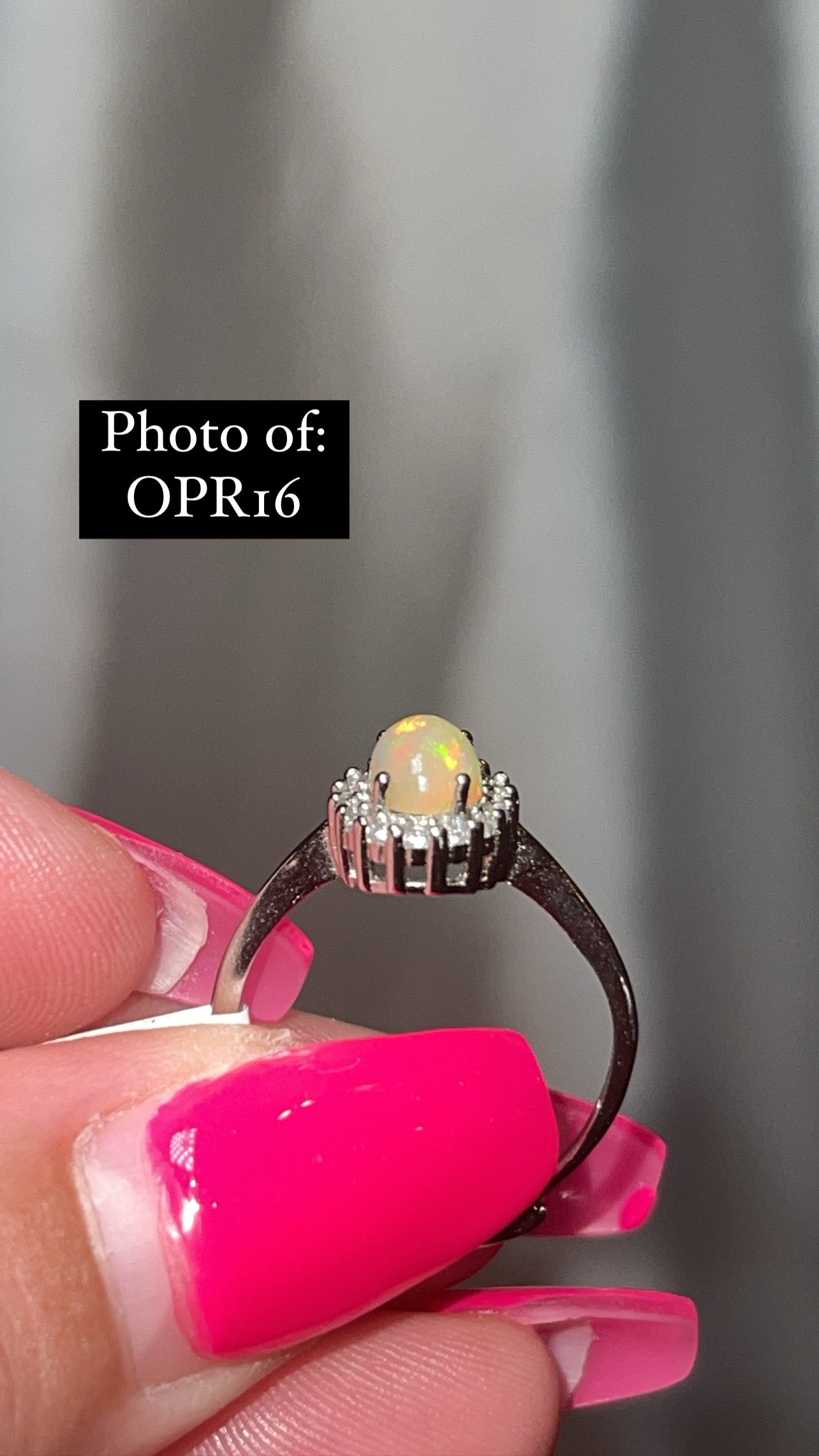 Ethiopian Welo Opal 925 Sterling Silver Adjustable Ring (Choose Your Own)
