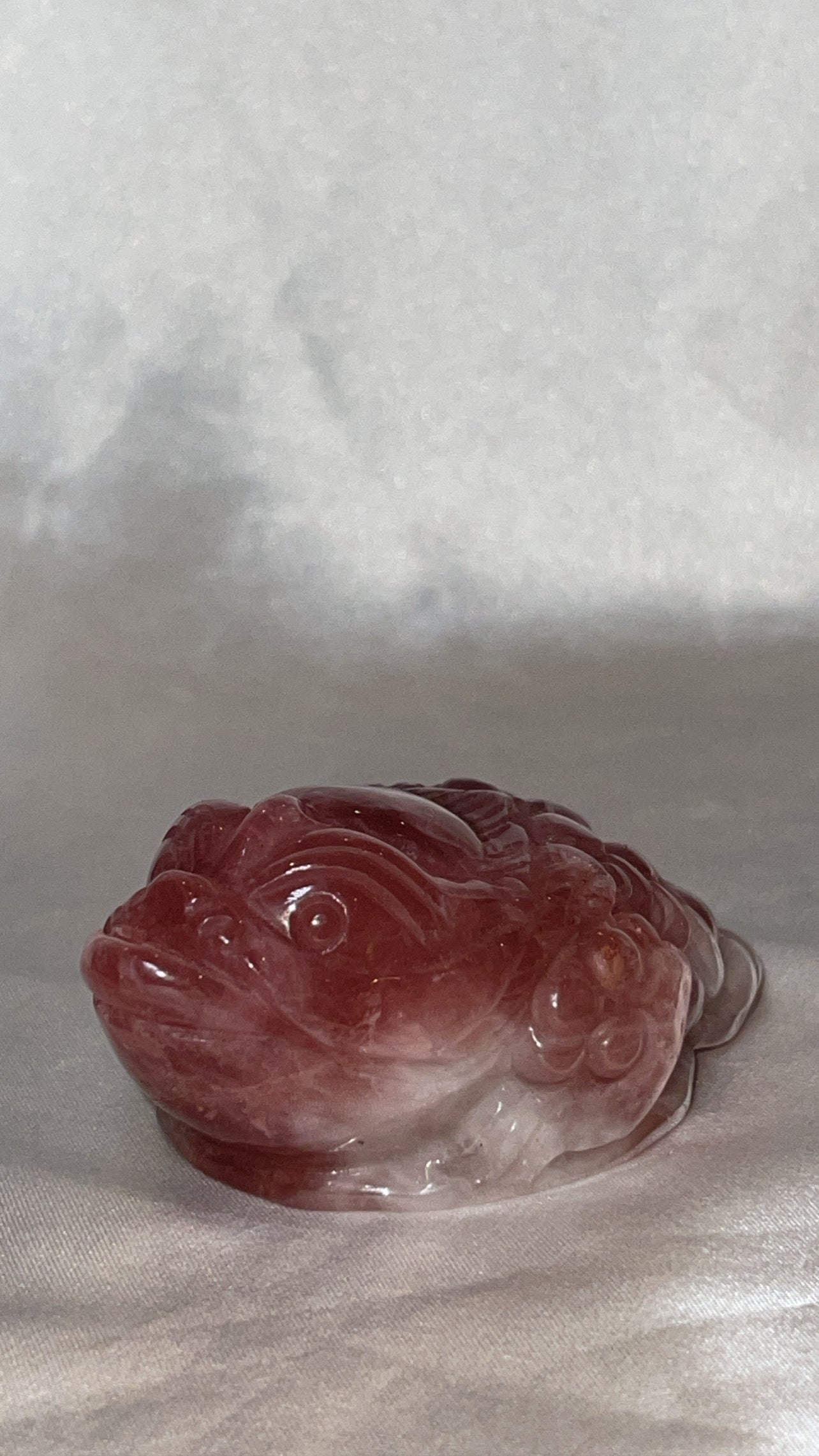 Rose Quartz AAA Money Frog