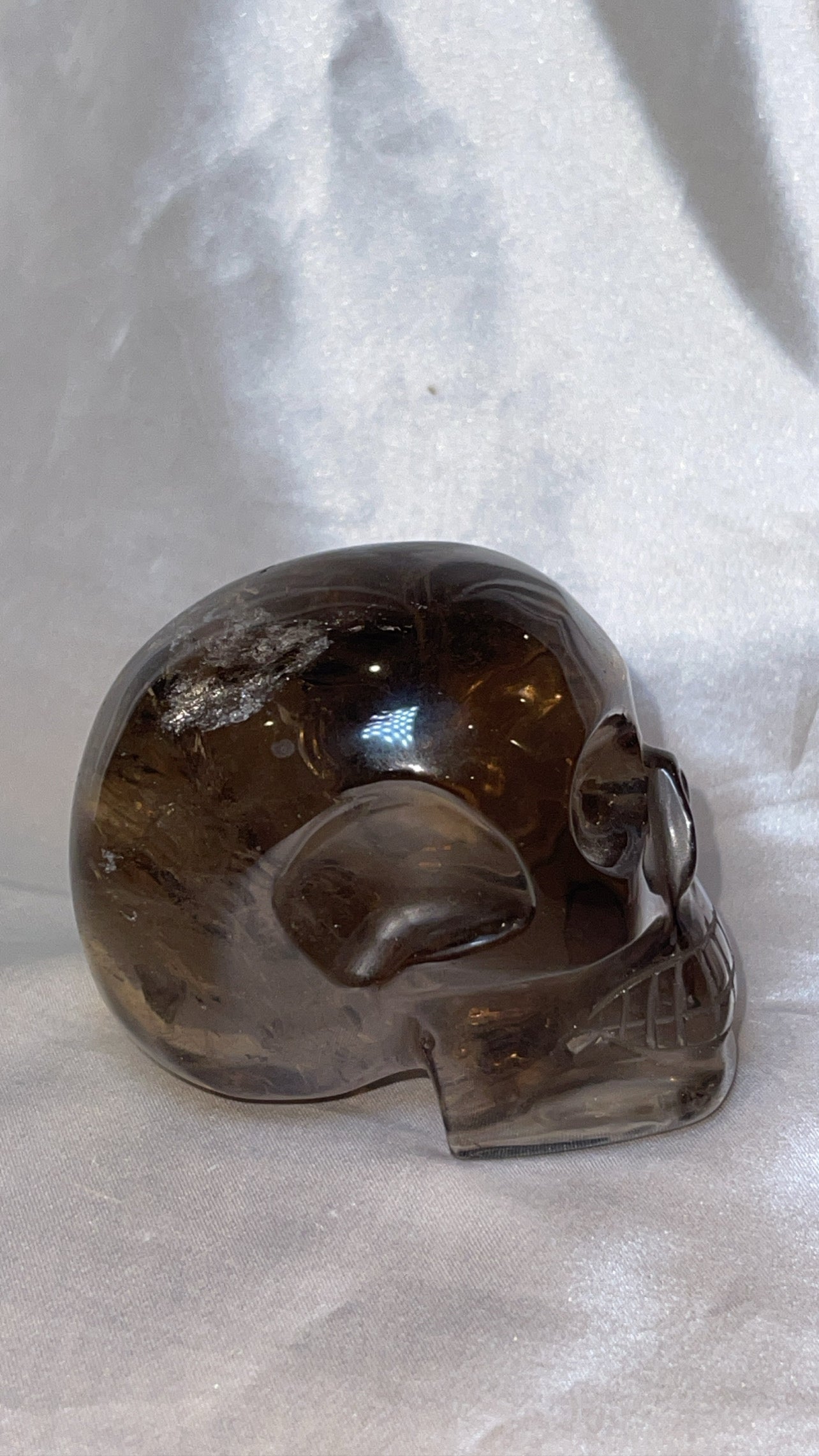 Smoky Quartz AAA Master Carved Large Skull