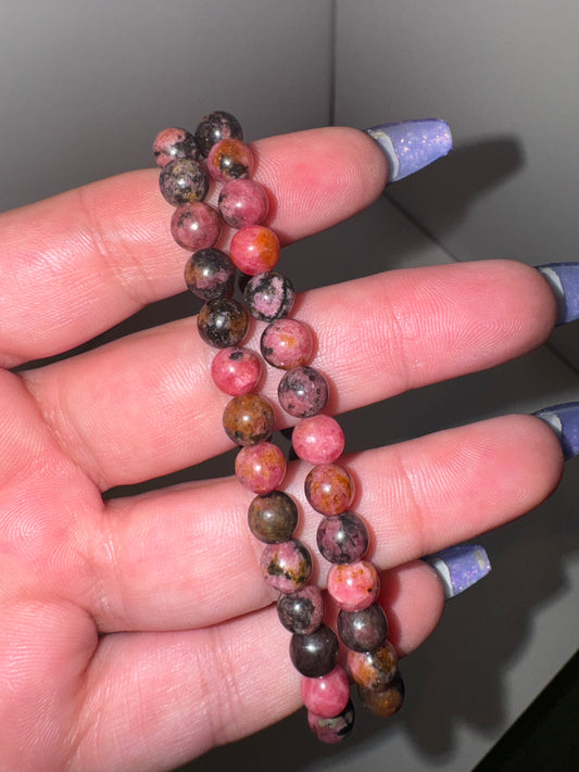 Rhodonite AA 6mm Bracelet