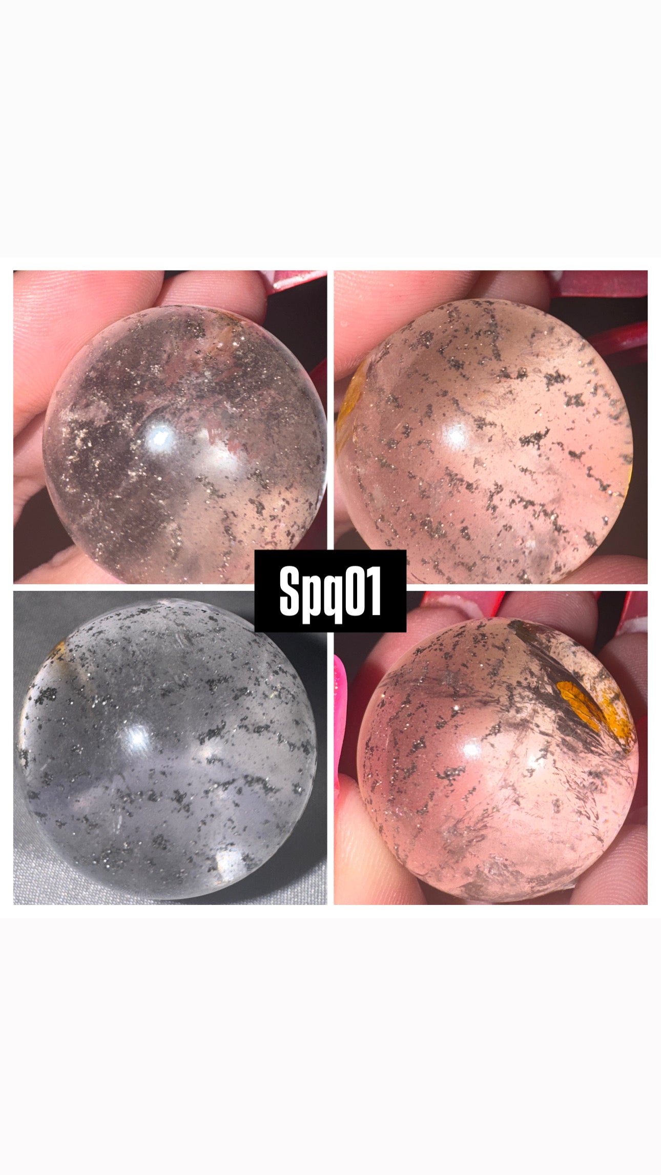 Pyrite Included Quartz Sphere- Super Rare